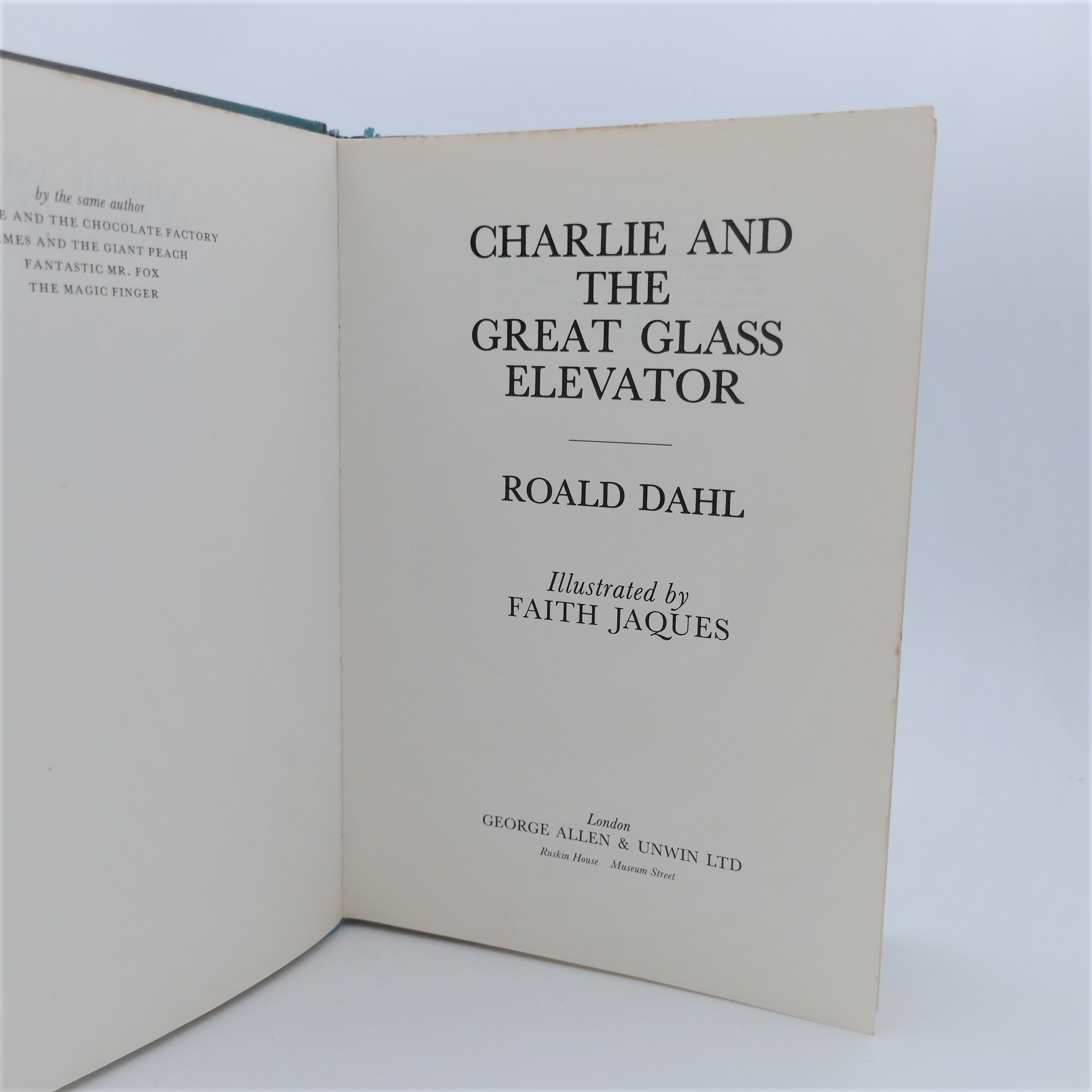 Charlie and The Great Glass Elevator. First Edition (1973) - Image 2