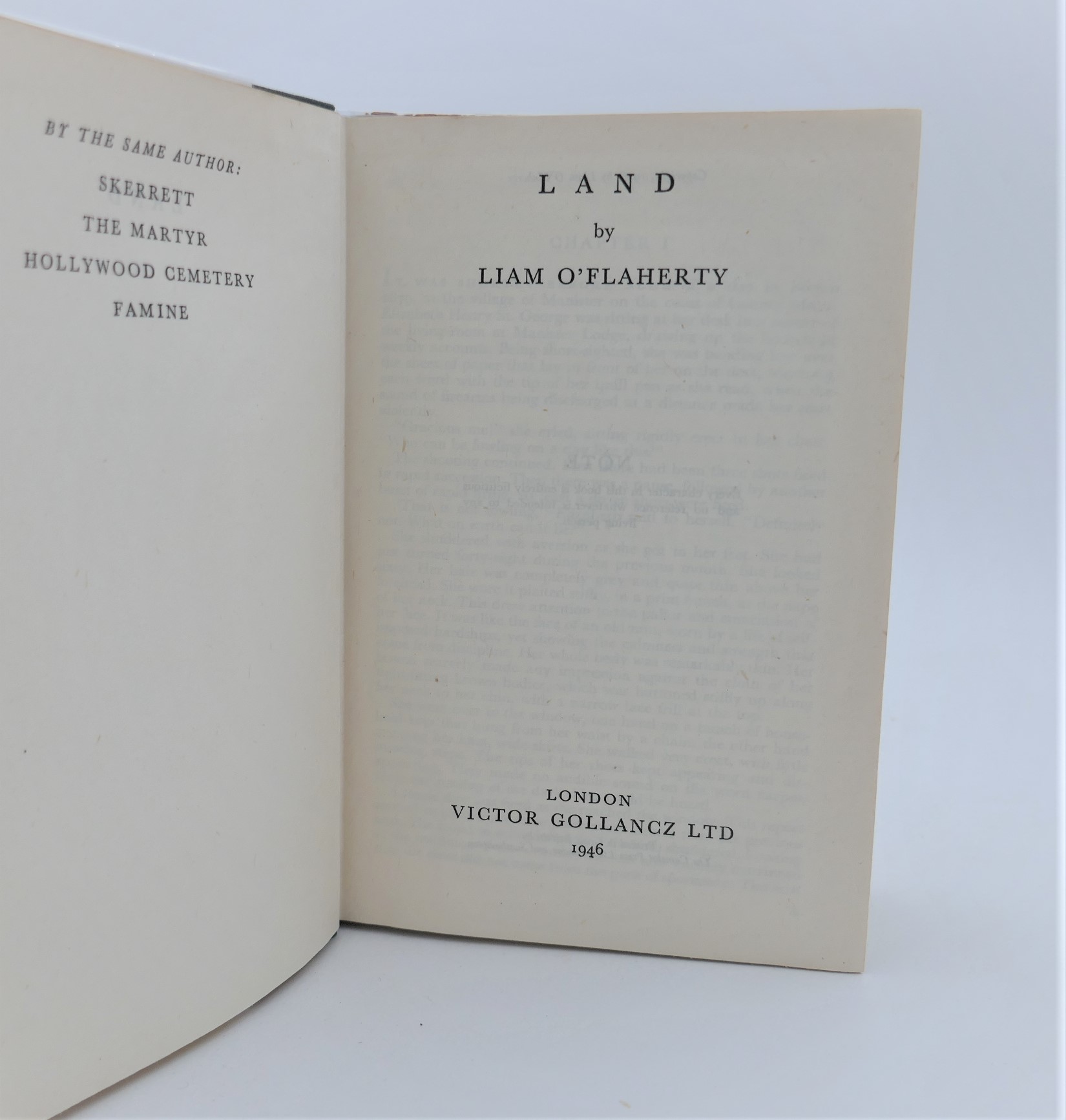 Land. A New Novel (1946) - Image 2