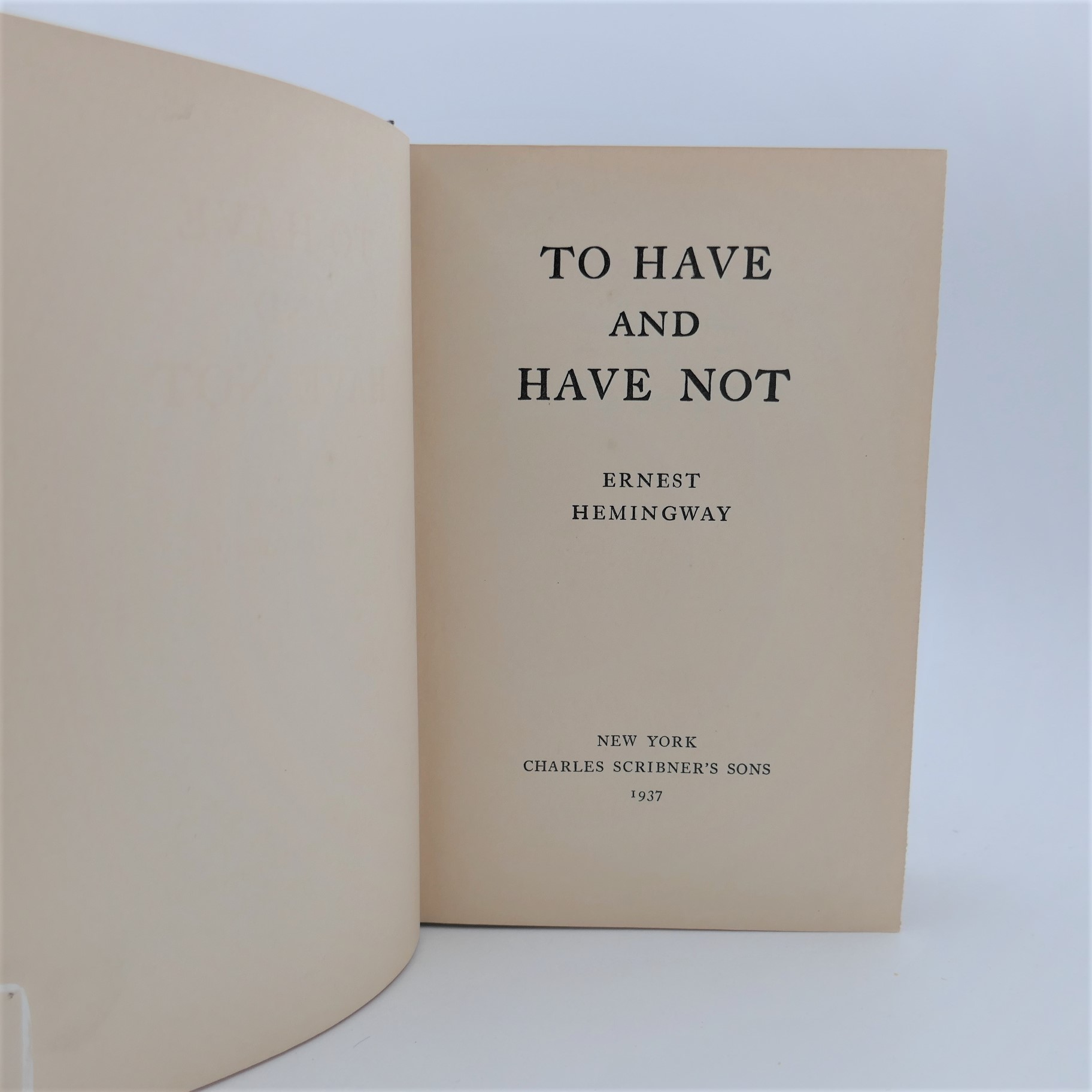 To Have and Have Not. First Edition (1937) - Image 2