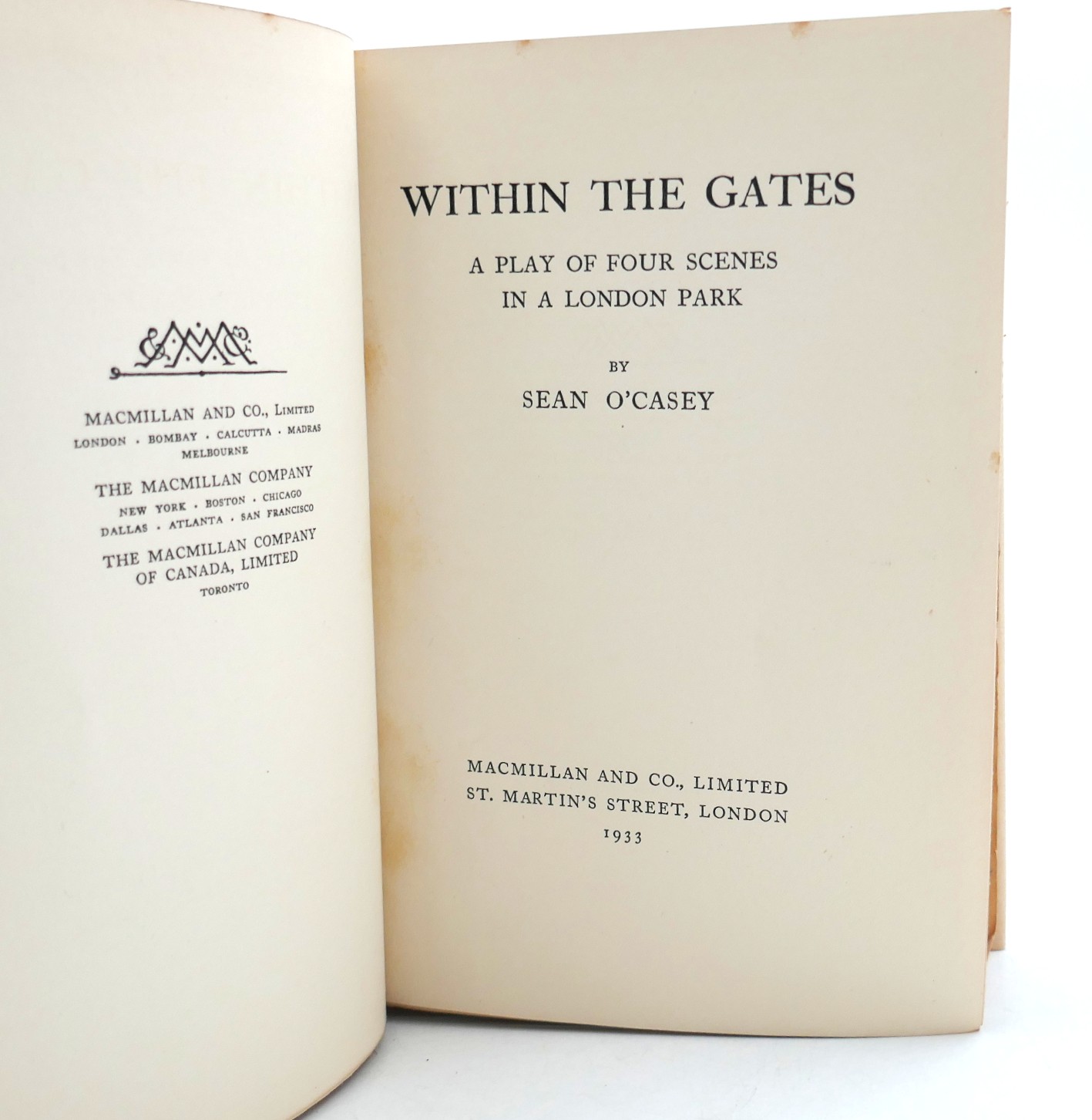 Within The Gates. A Play of Four Scenes (1933) - Image 4