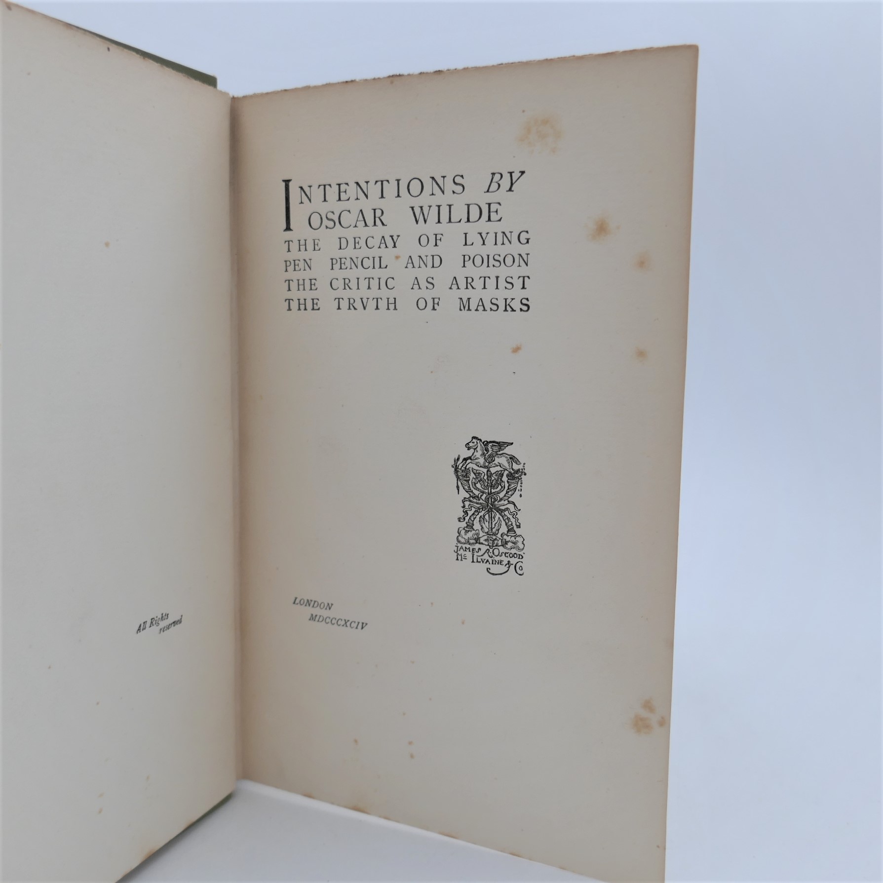 Intentions. The Critic as Artist, Etc. (1894) - Image 2