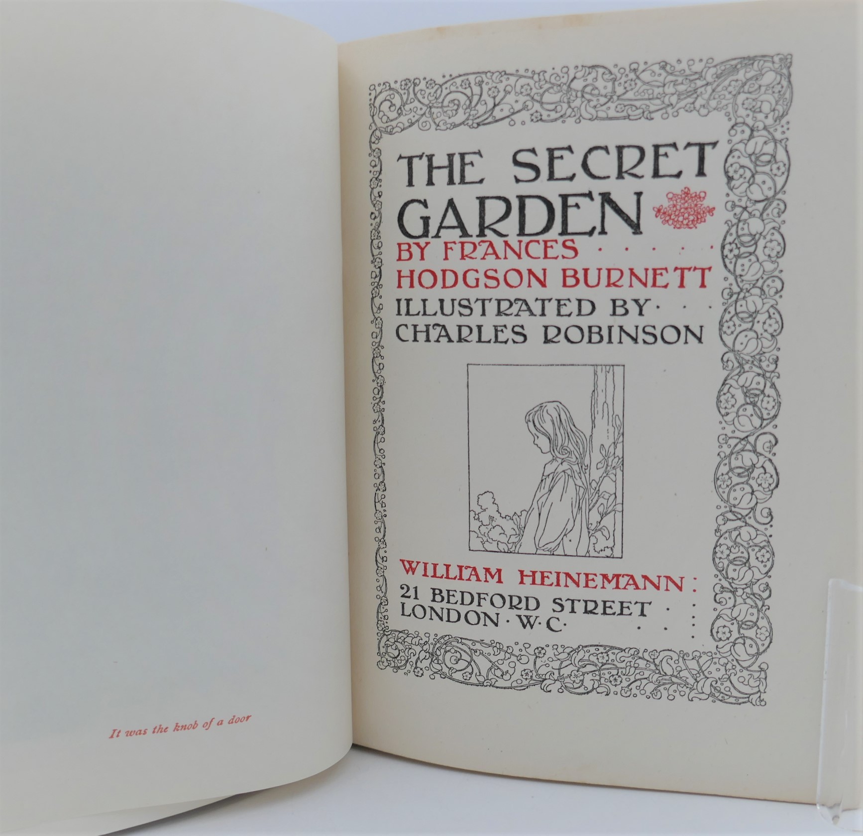 The Secret Garden. Illustrated by Charles Robinson (1919) - Image 2