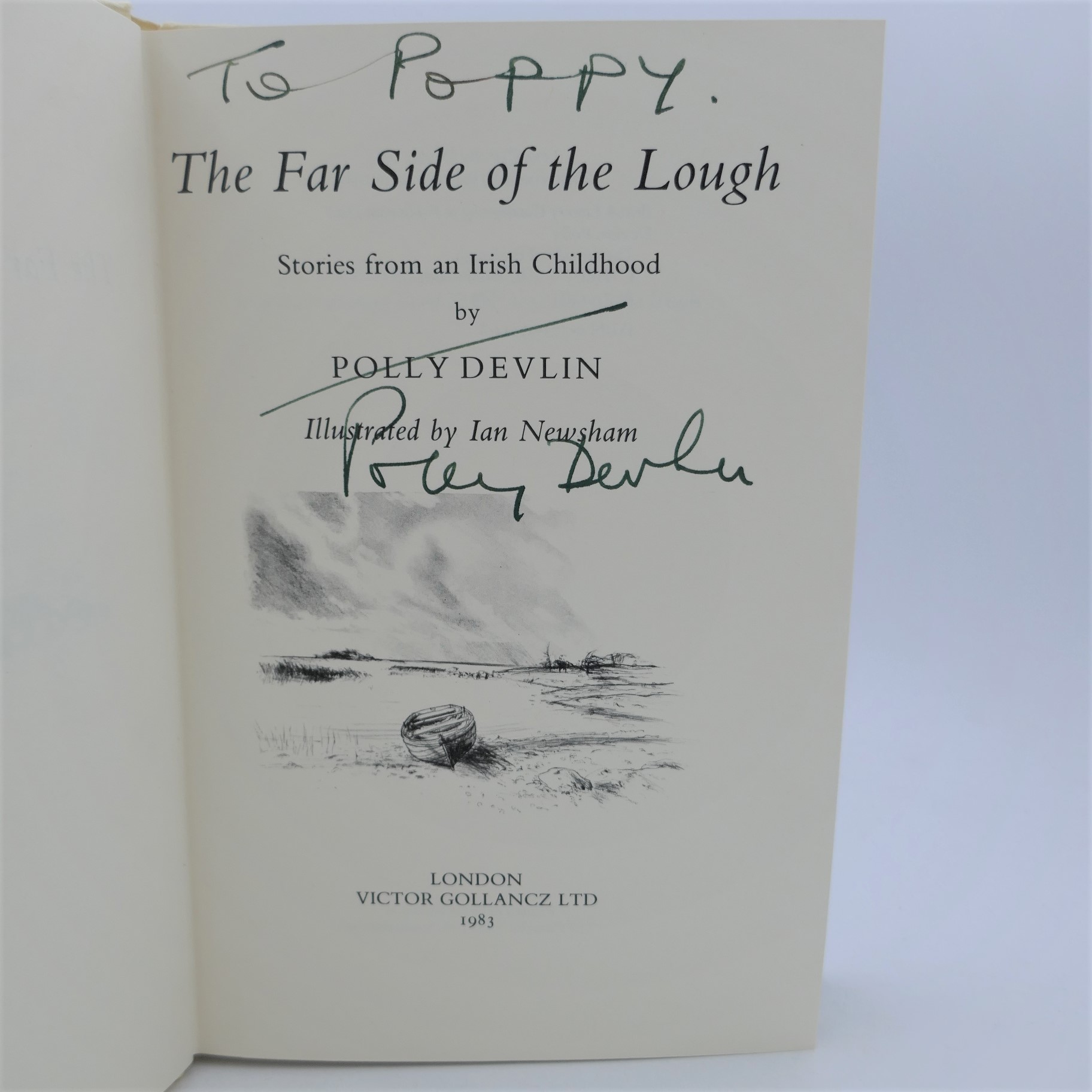 The Far side of the Lough. Inscribed Copy (1983) - Image 2