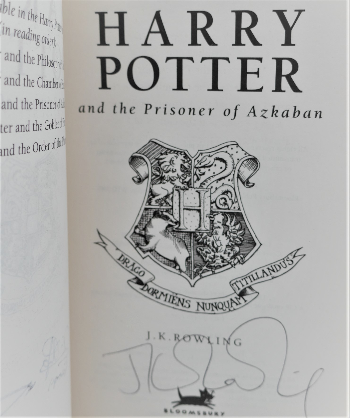 Harry Potter and the Prisoner of Azkaban. Signed Copy (2004) - Image 2