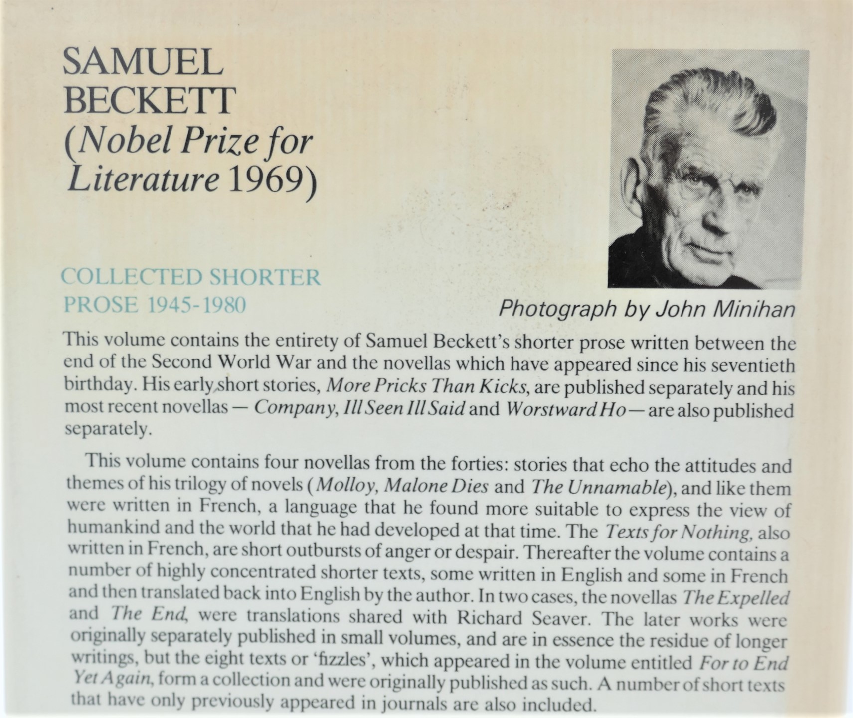 Collected Shorter Prose 1945-1980. - Image 2