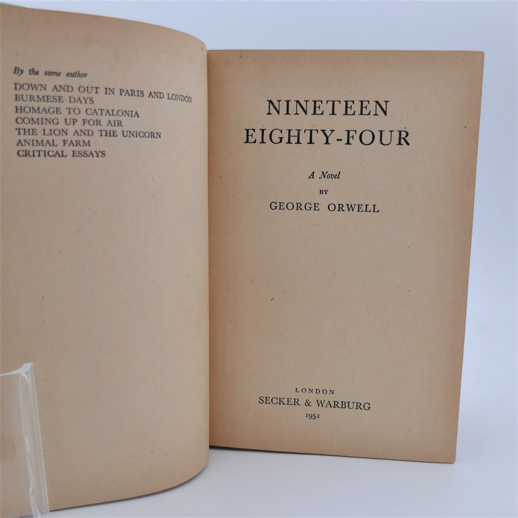 Nineteen Eighty-Four. First Edition, Fifth Issue (1951) - Image 4