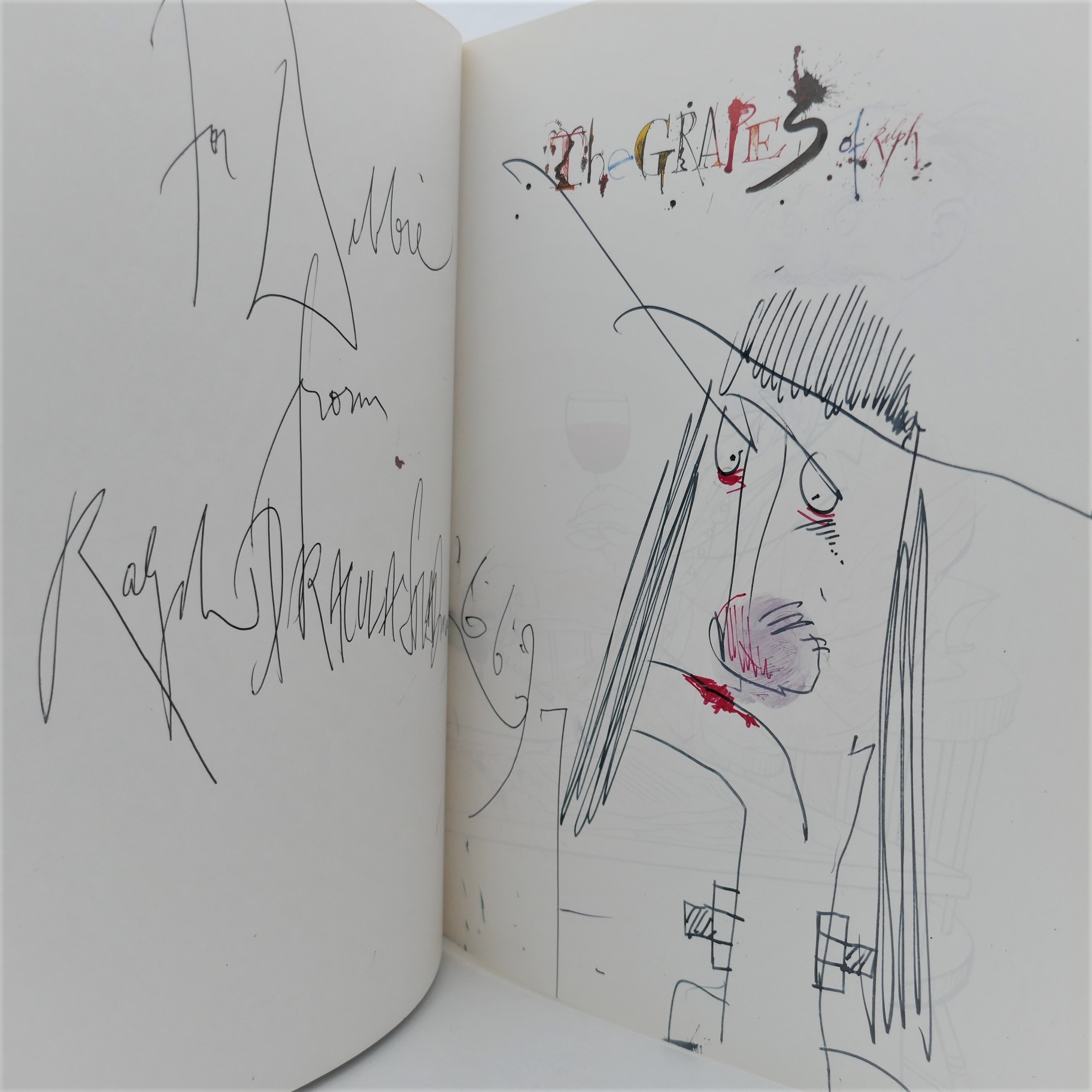 The Grapes Of Ralph: With Original Sketch by Ralph Steadman (1992) - Image 2
