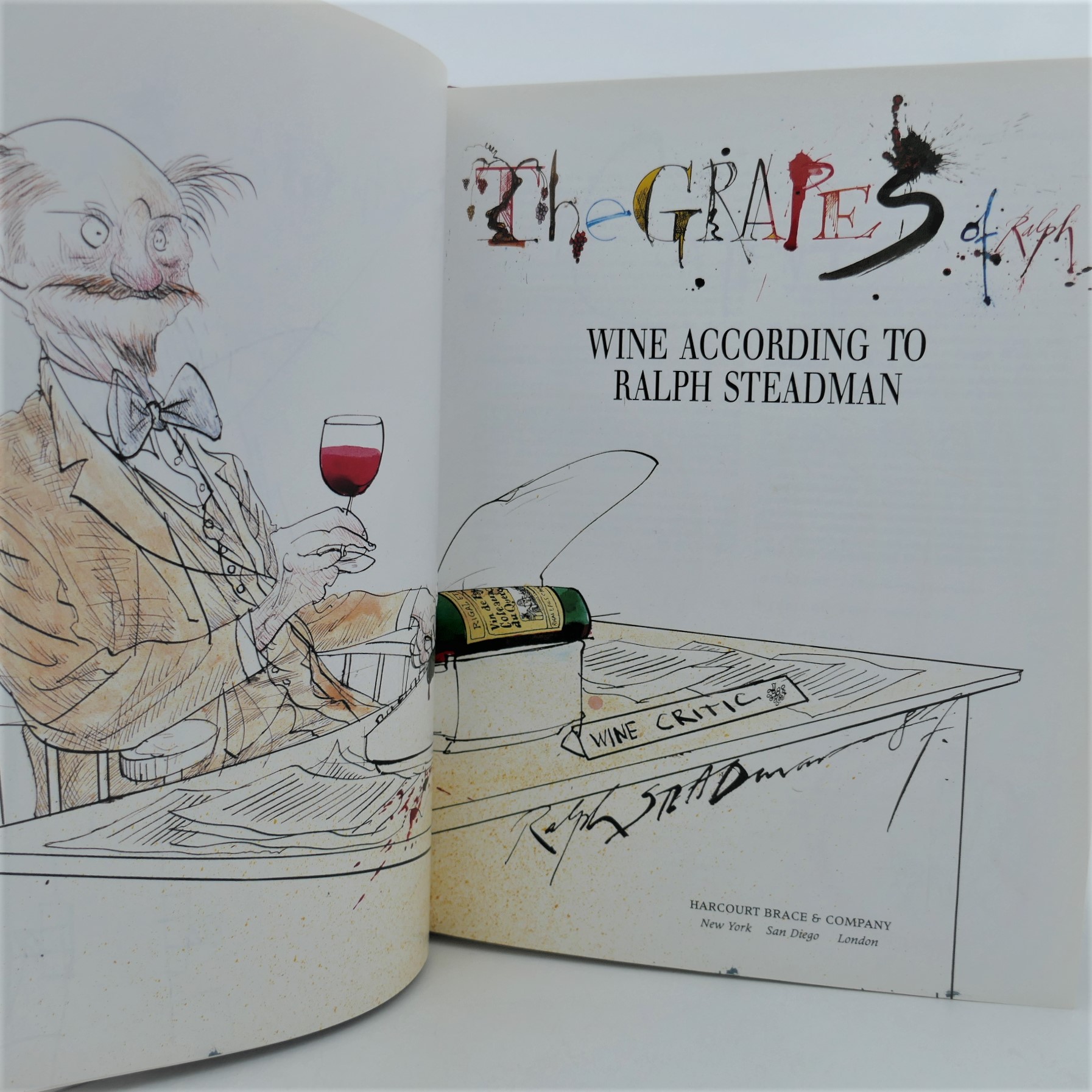 The Grapes Of Ralph: With Original Sketch by Ralph Steadman (1992) - Image 3