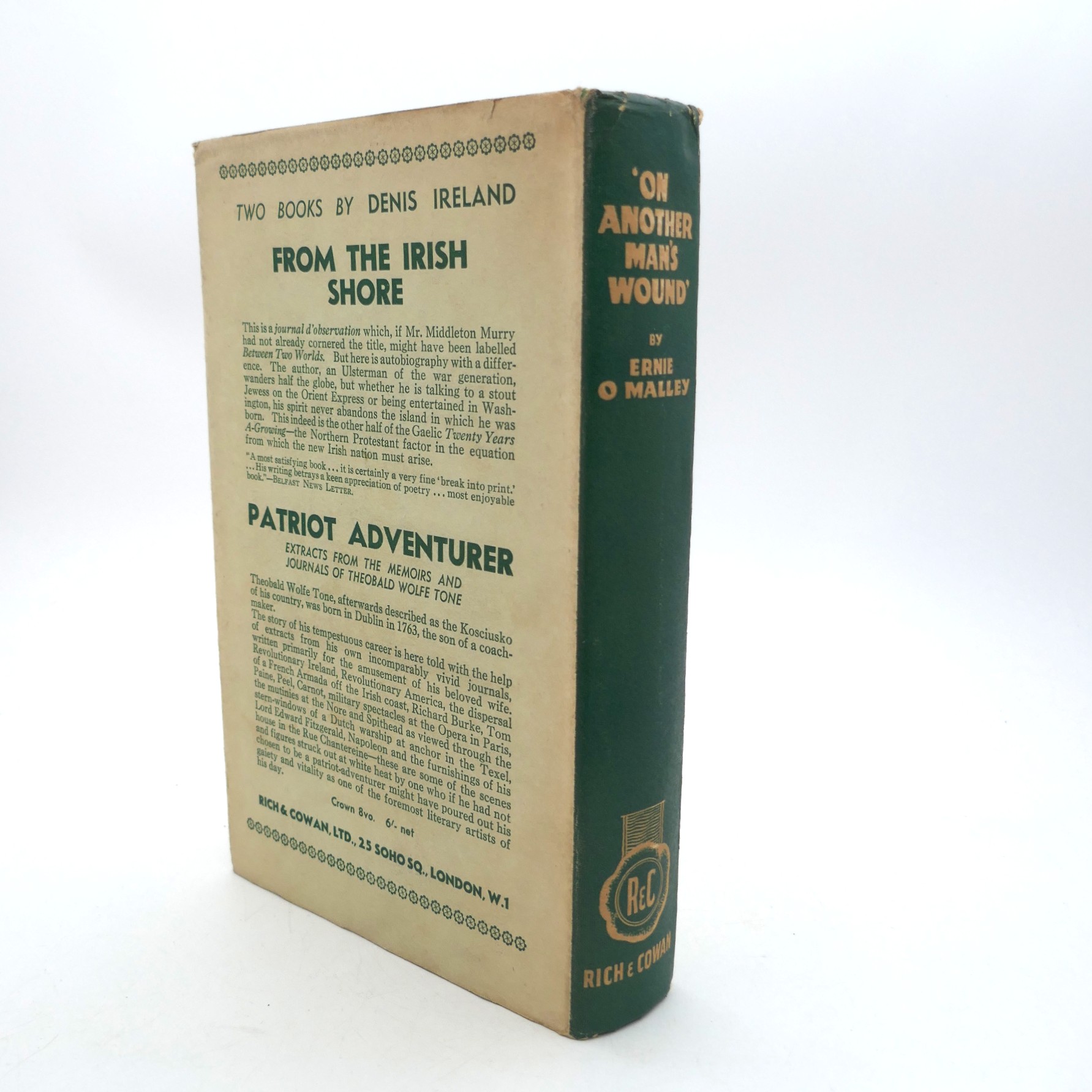 On Another Man's Wound. First Edition (1936) - Image 2
