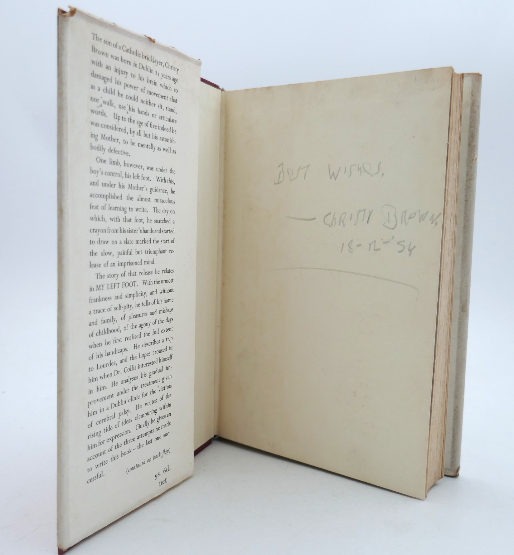My Left Foot. Foreword by Dr. Robert Collis (1954) - Image 5