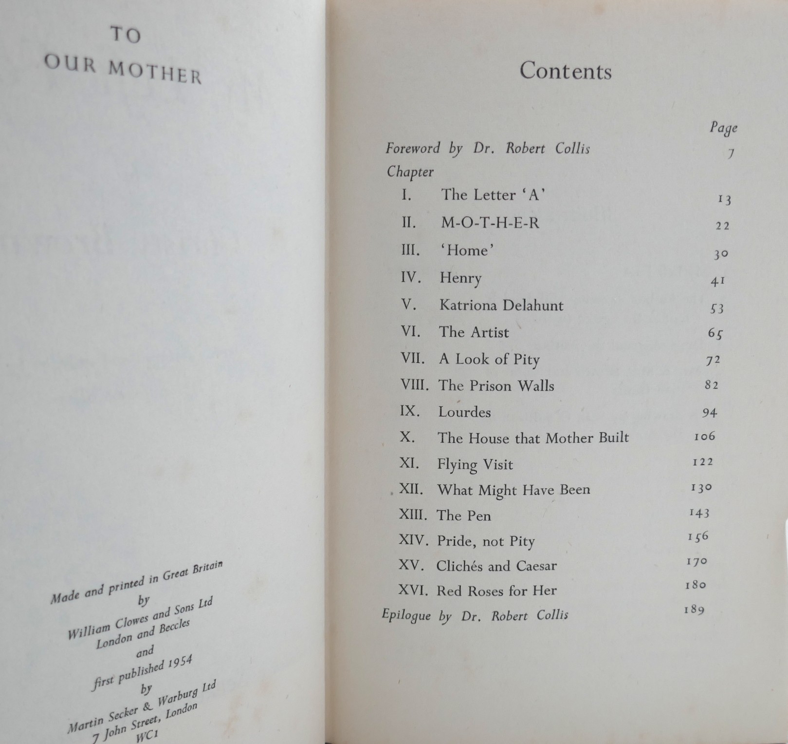 My Left Foot. Foreword by Dr. Robert Collis (1954) - Image 7