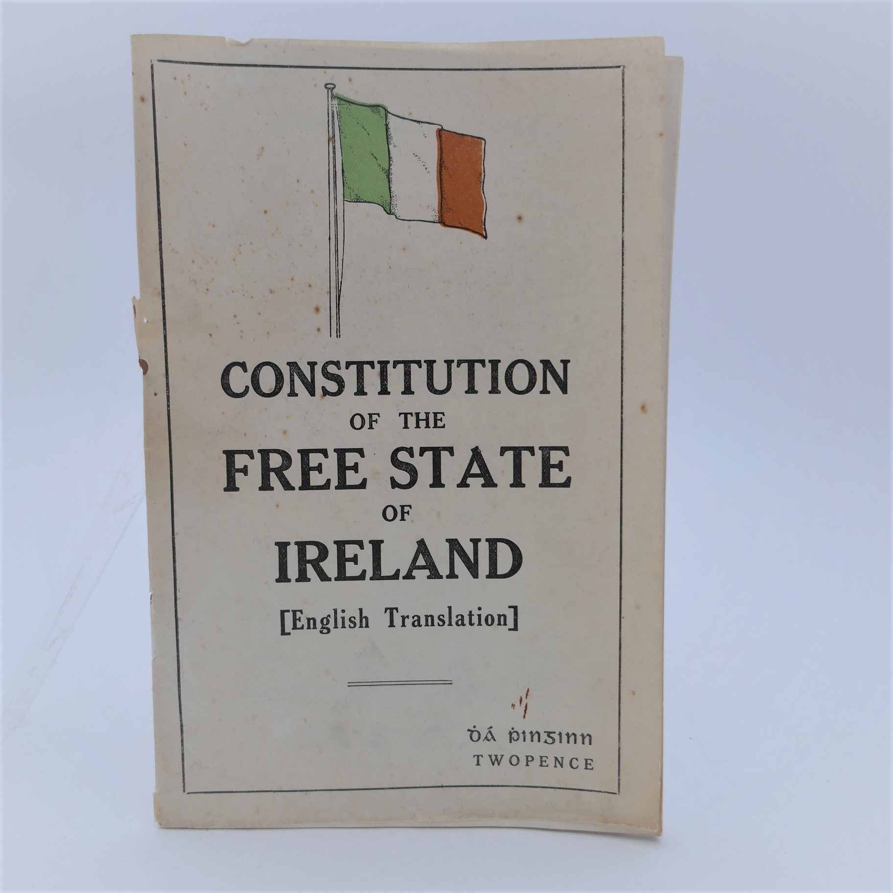 Constitution of the Free State of Ireland -English Translation (1922)