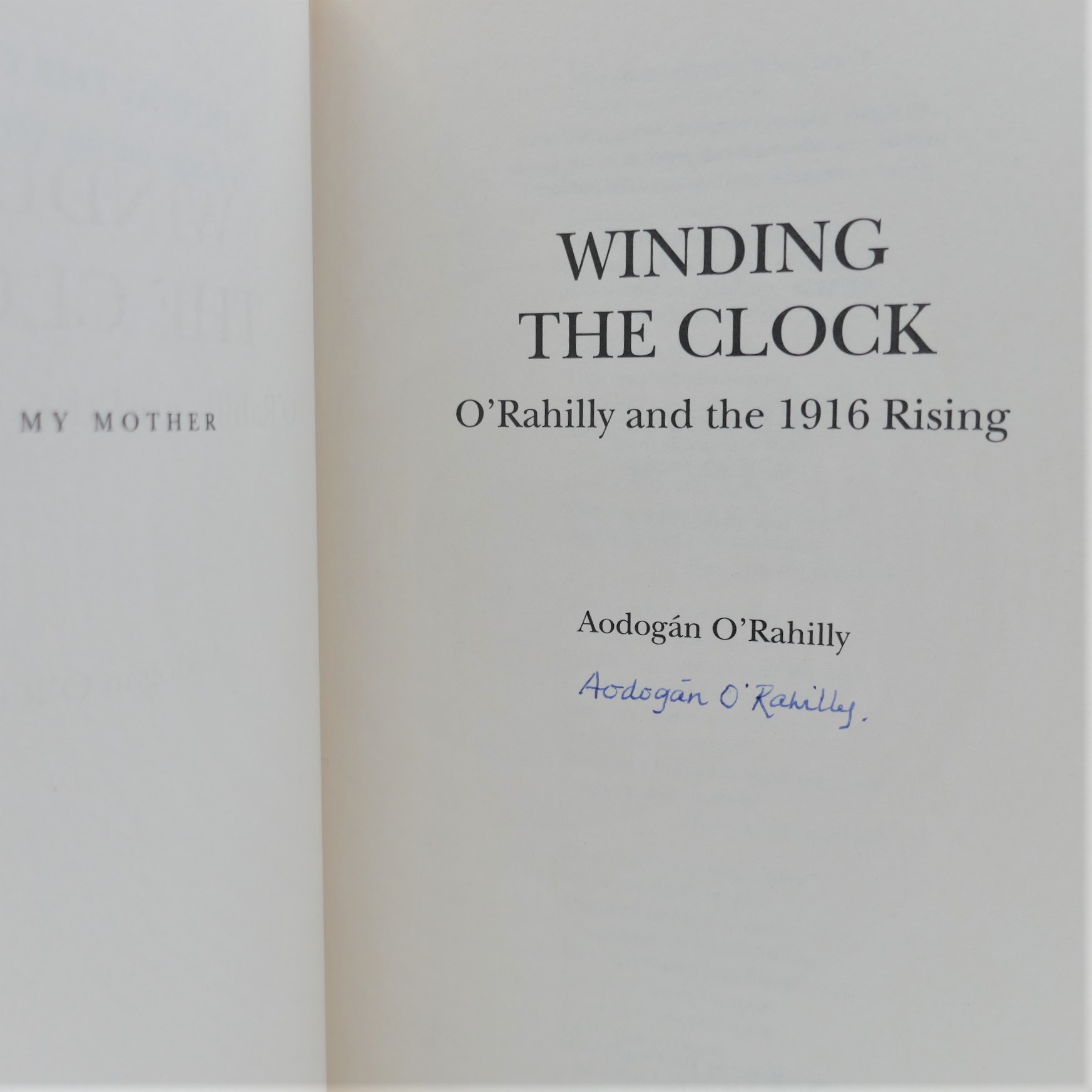 Winding the Clock. Signed Copy (1991) - Image 2
