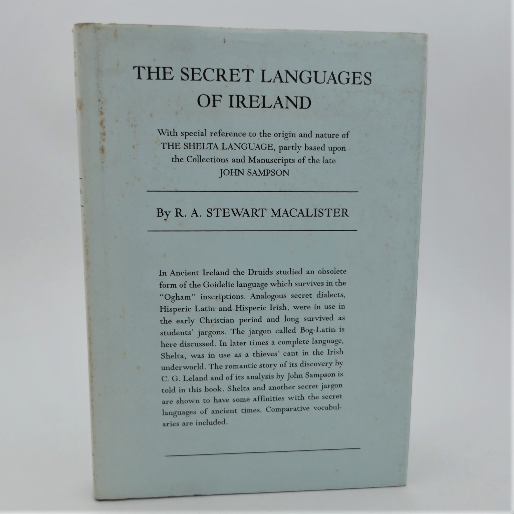The Secret Languages of Ireland. Facsimile Edition (1997)