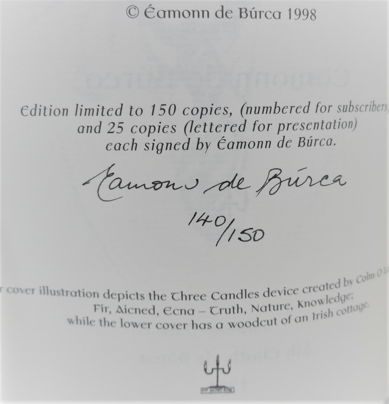 The Three Candles Collection. A Bibliographical Catalogue (1998) - Image 2