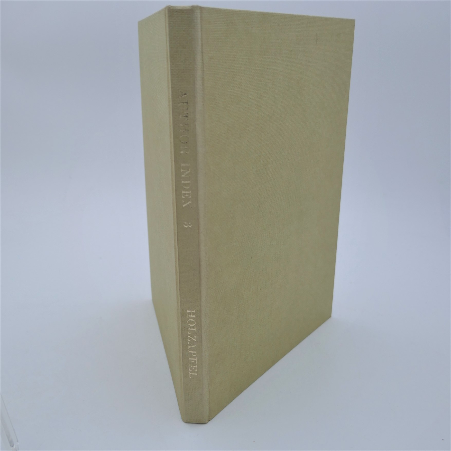 Author Index 3. A Bibliographical Checklist (1985)