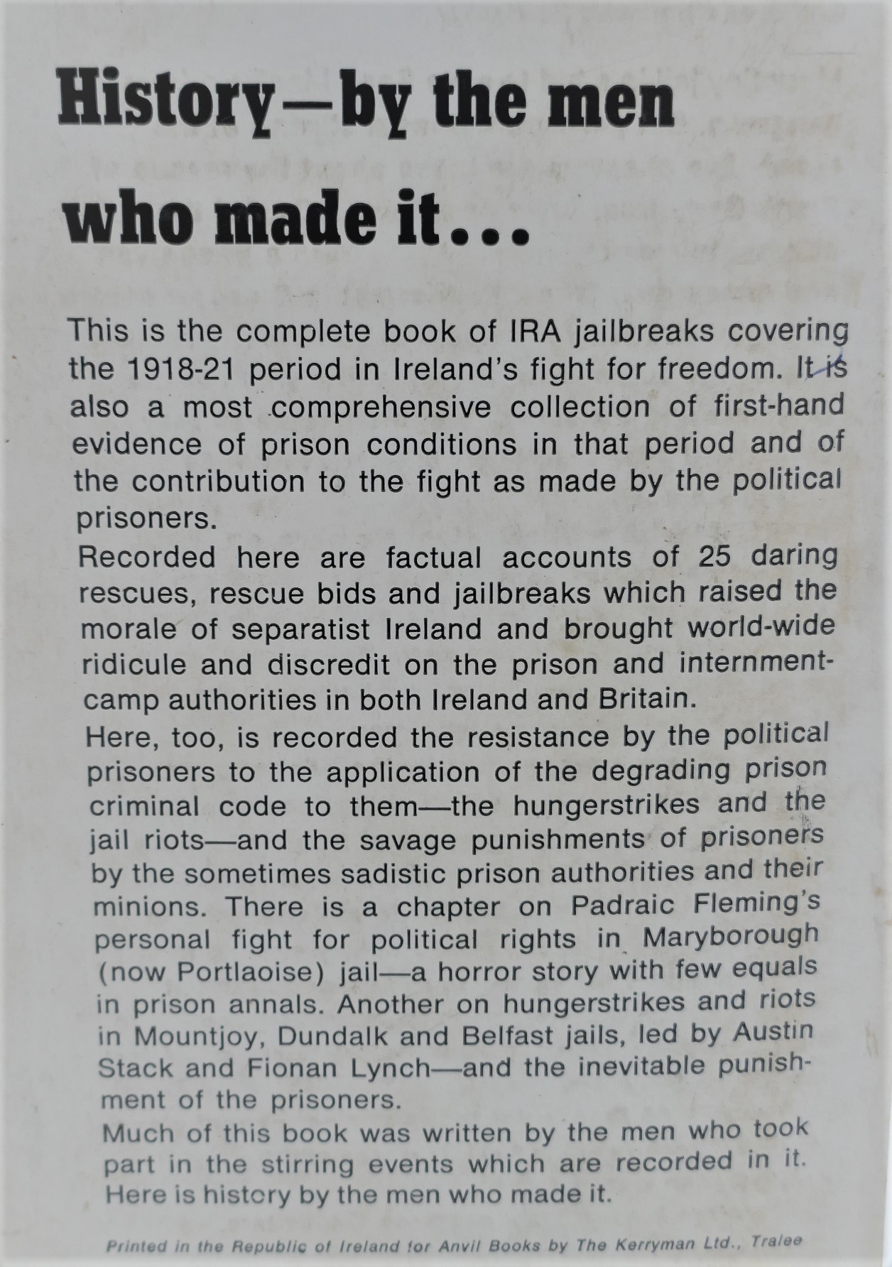 Sworn to be Free. Sworn to be Free. IRA Jailbreaks (1918-1921) - Image 2