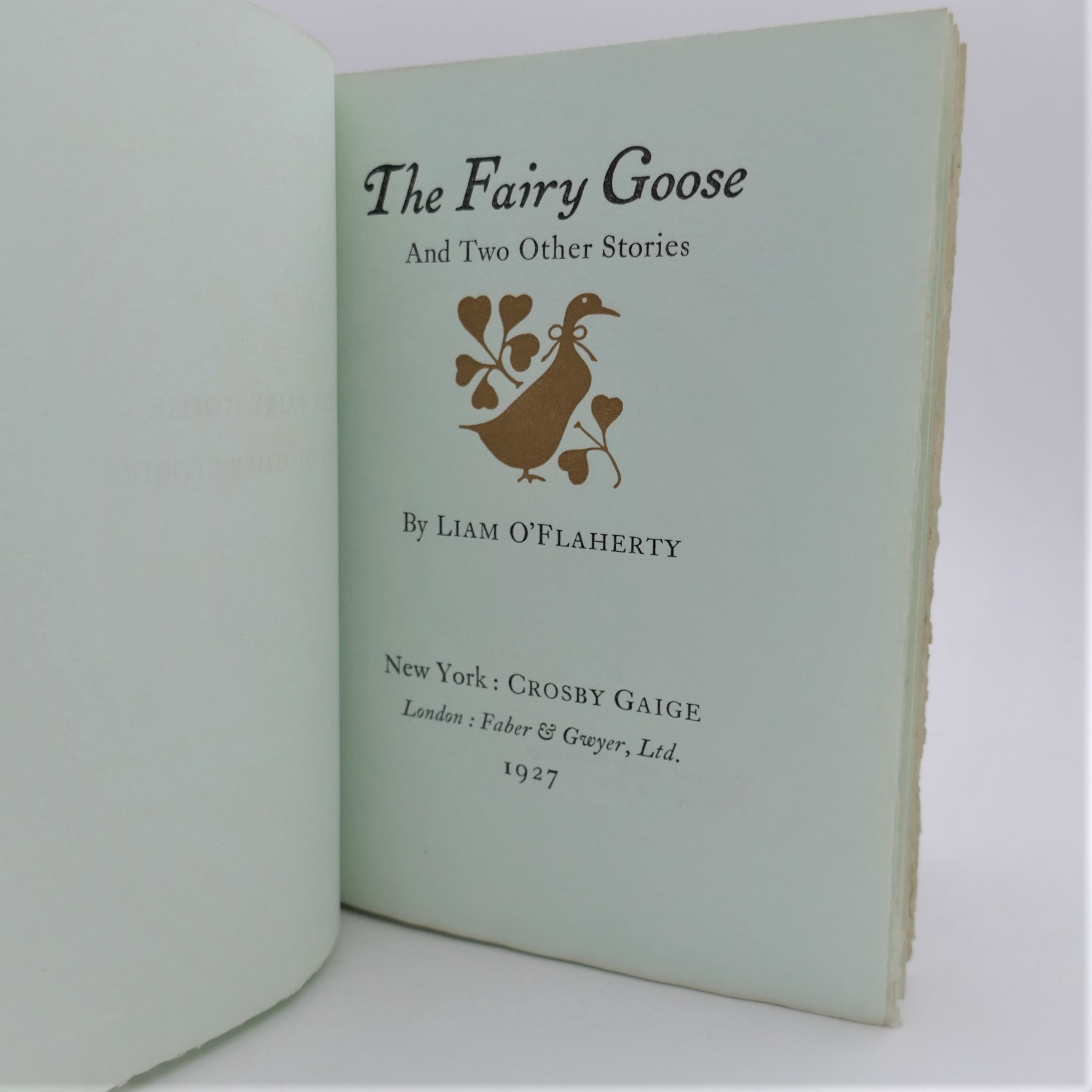 The Fairy Goose and Two Other Stories. One of Twelve Copies (1927) - Image 3