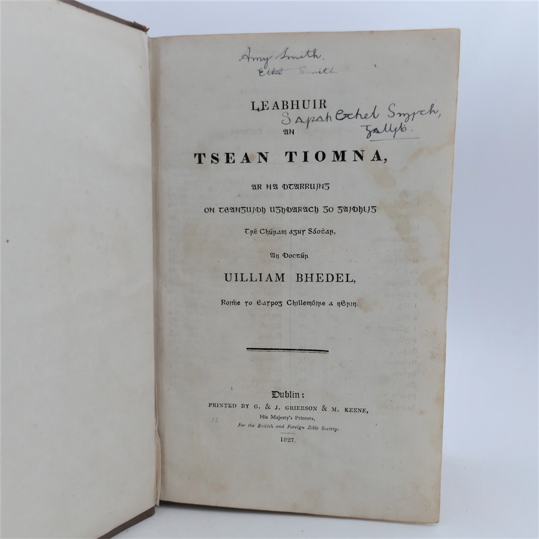 Leabhuir an tSean Tiomna; An Tiomna Nuadh (1827) - Image 3