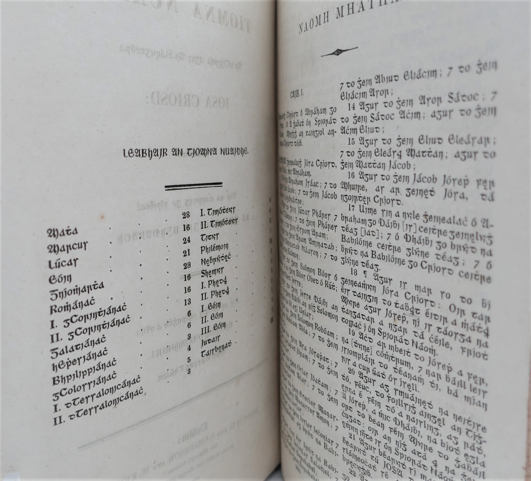 Leabhuir an tSean Tiomna; An Tiomna Nuadh (1827) - Image 6