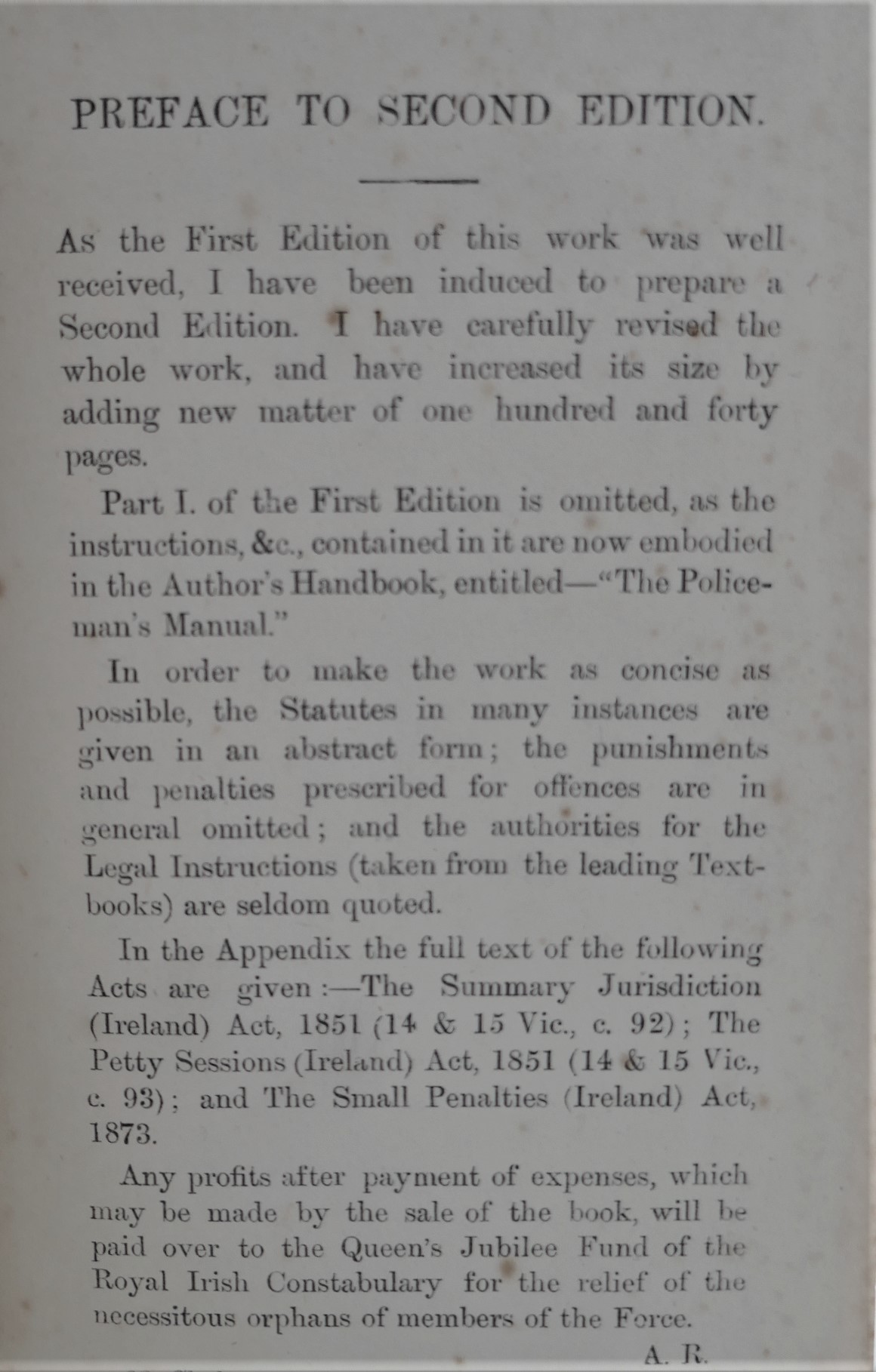 The Irish Constable's Guide. Second Edition (1888) - Image 3