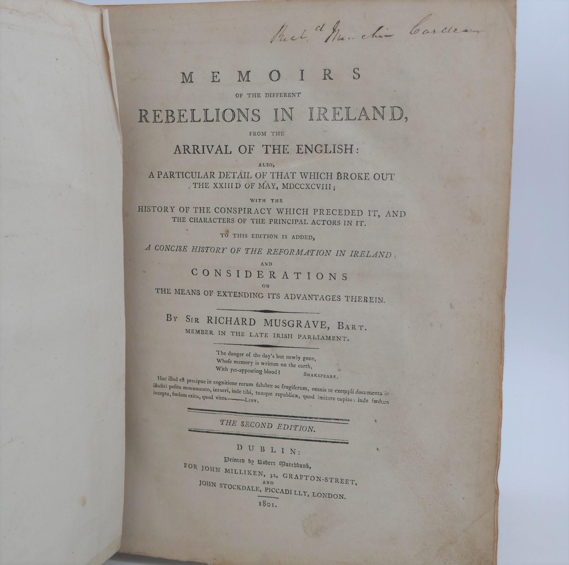 Memoirs of the Different Rebellions In Ireland (1801) - Image 2