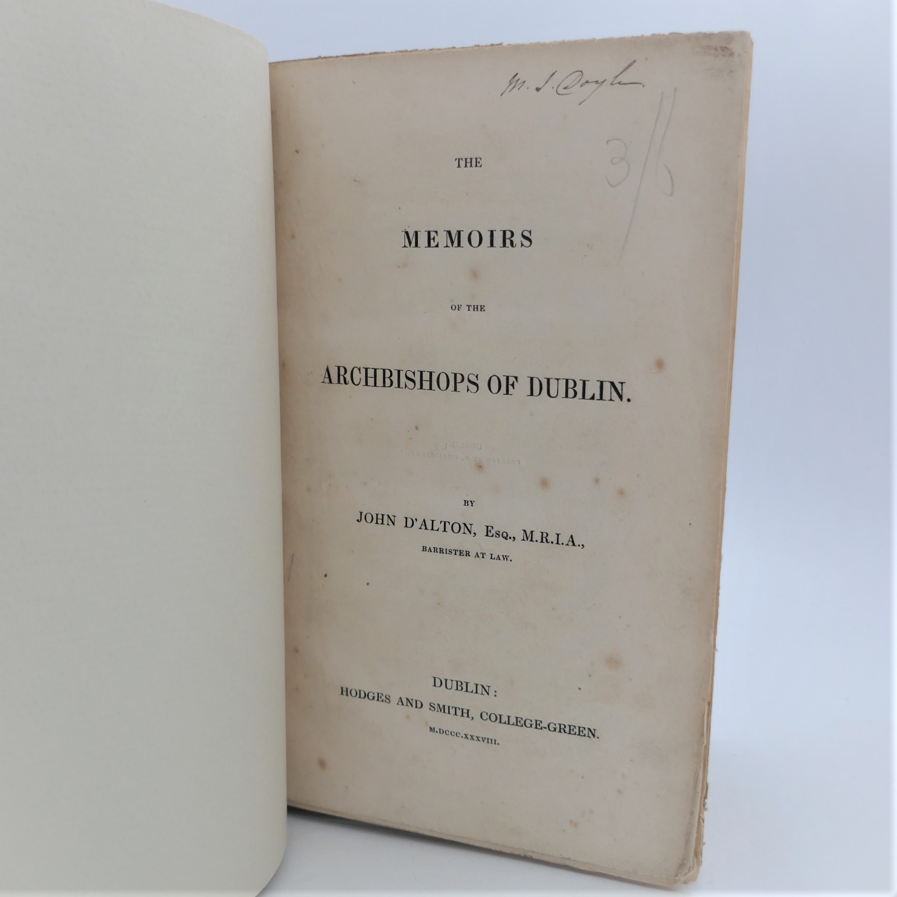 The Memoirs of the Archbishops of Dublin (1838) - Image 2