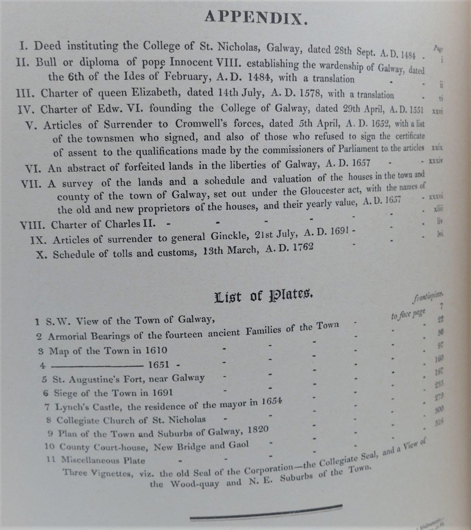 The History of the Town and County of the Town of Galway (1975) - Image 3