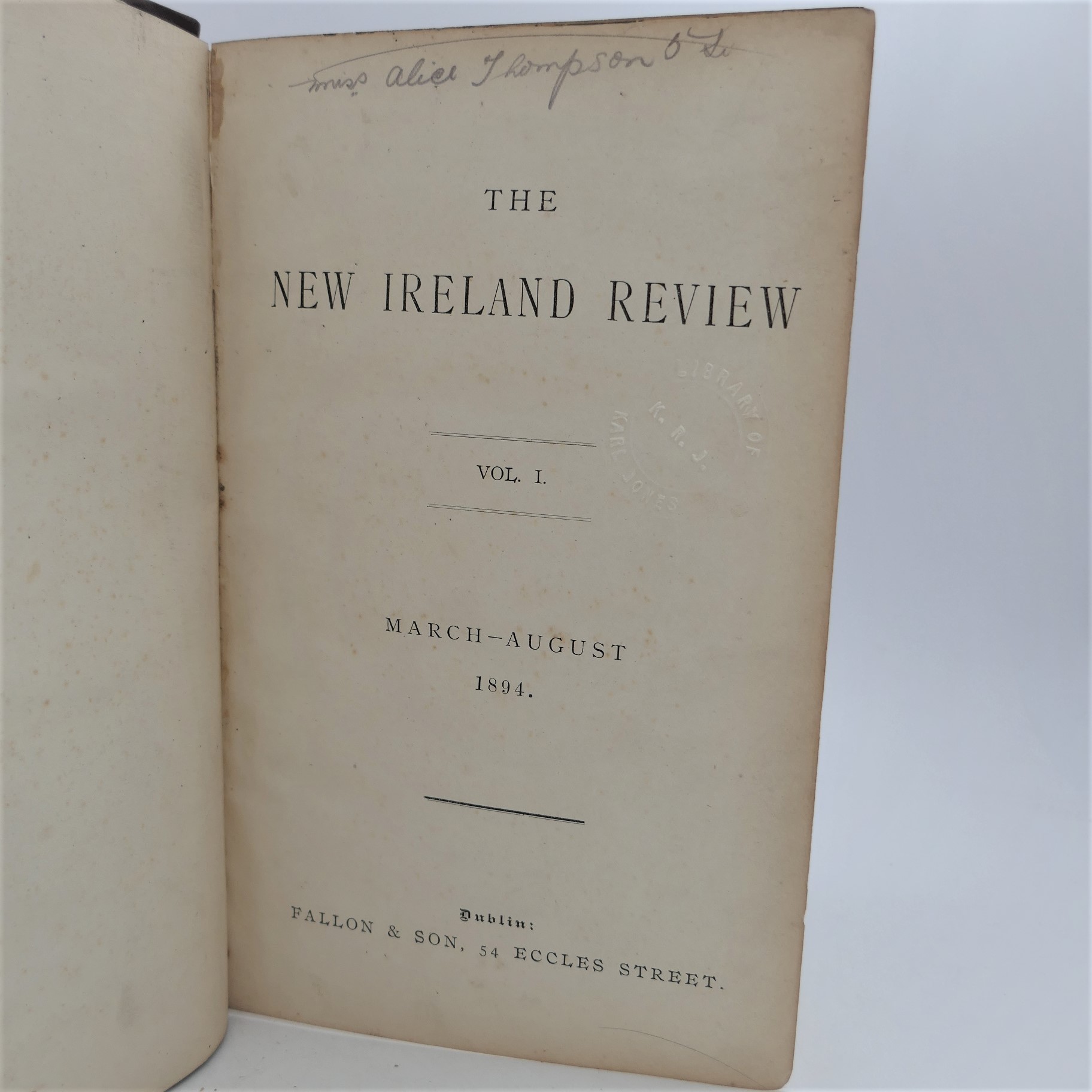 The New Ireland Review: January 1894 to March 1895 - Image 2