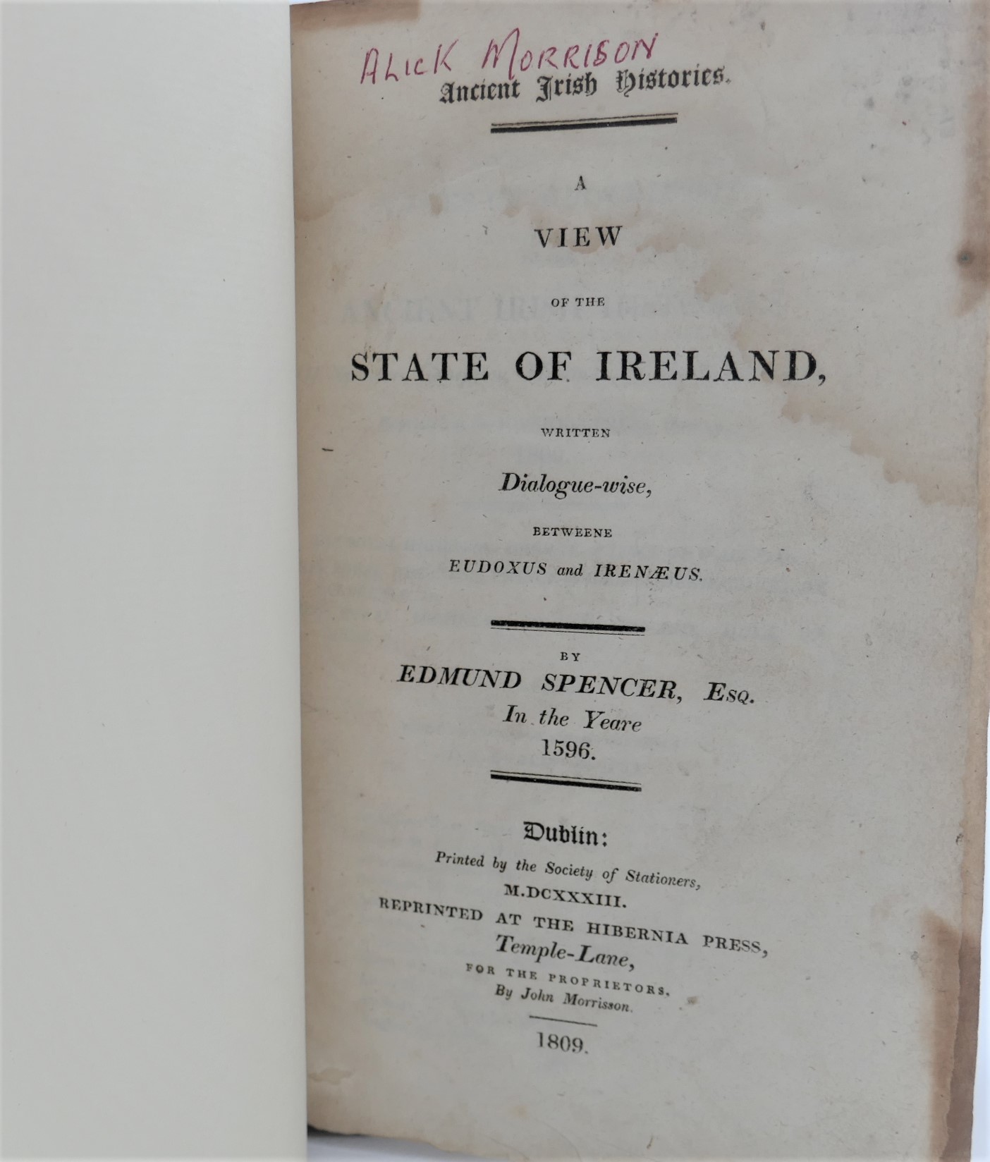A View of the State of Ireland & A History of Ireland (1809) - Image 2