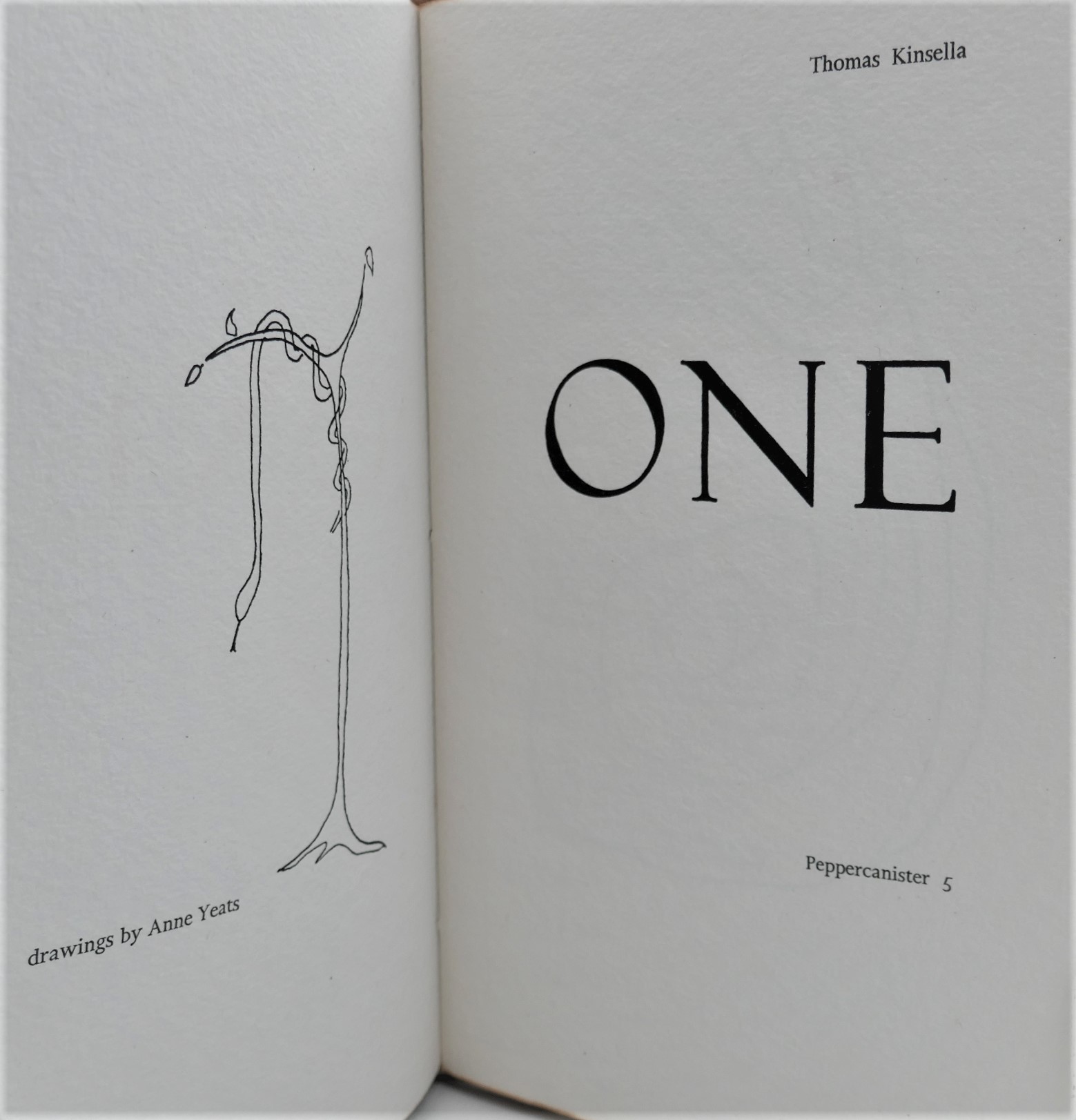 One. With line Drawings by Anne Yeats (1975) - Image 2