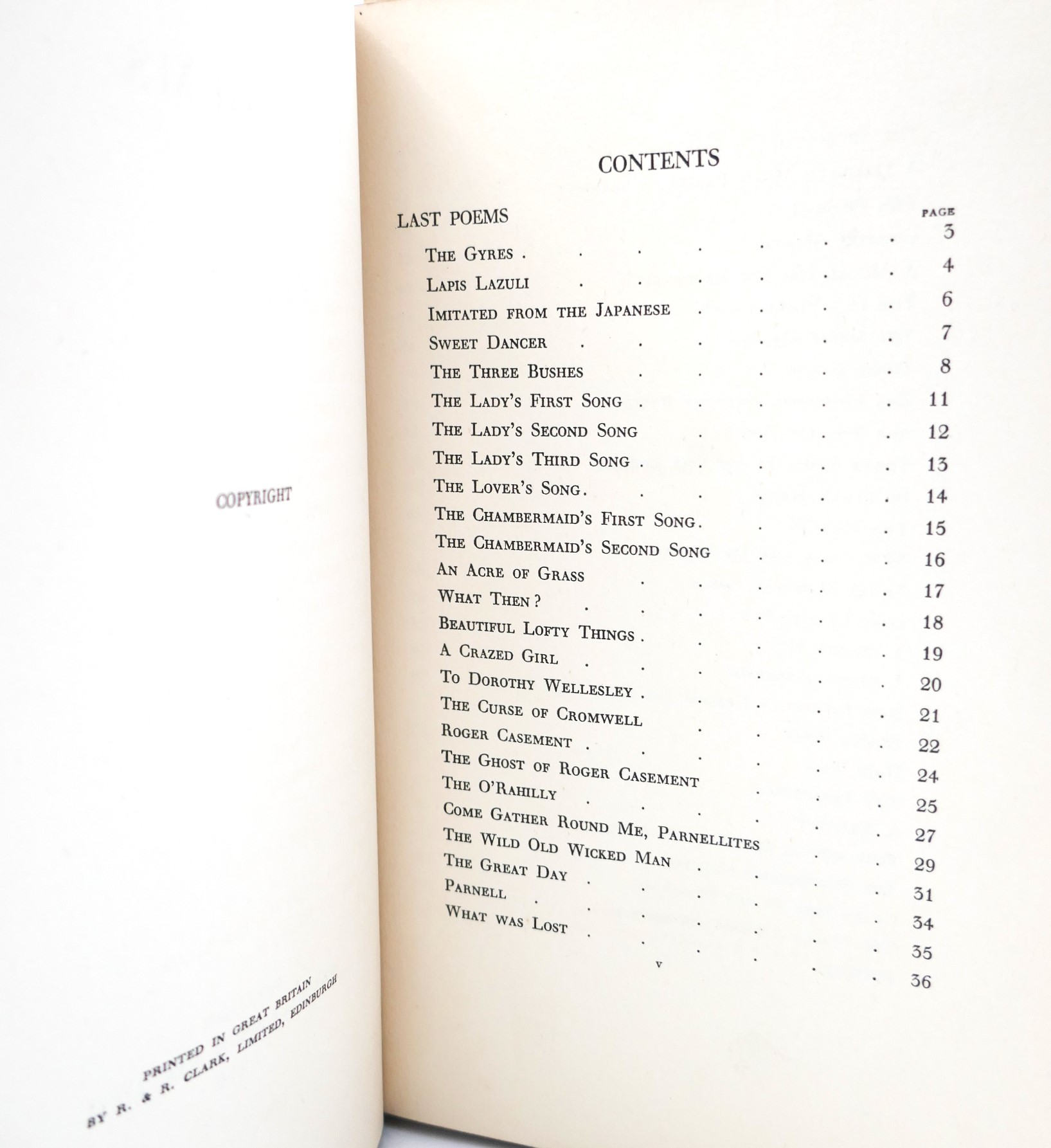 Last Poems and Plays. First American Edition (1940) - Image 3