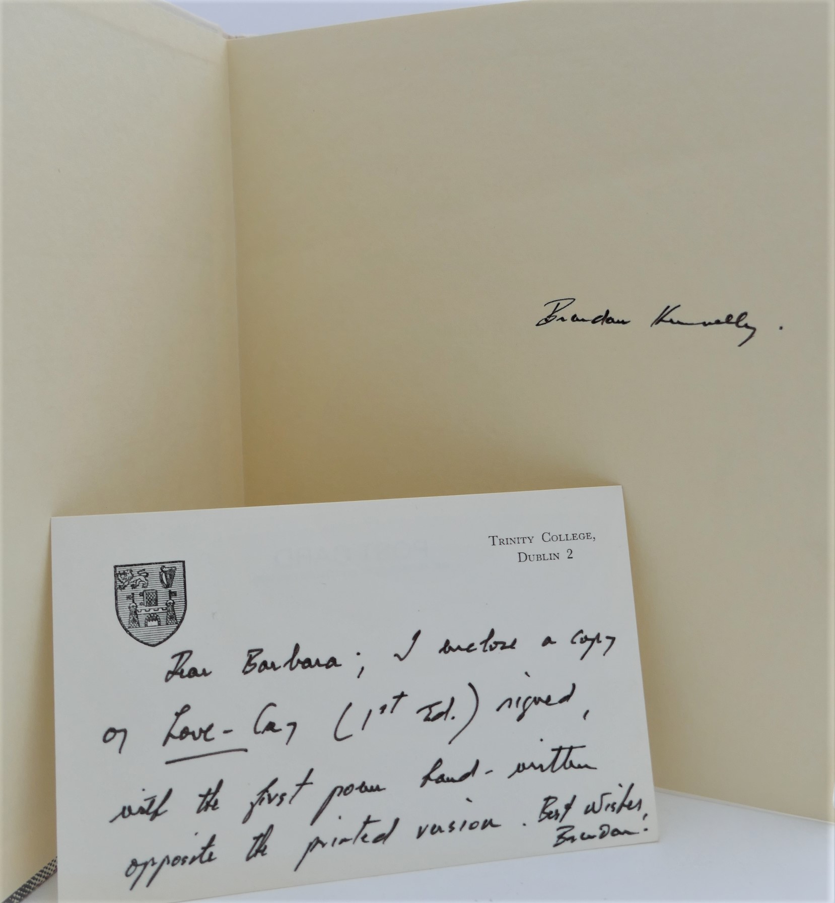 Love Cry. With Manuscript Poem (1972) - Image 2