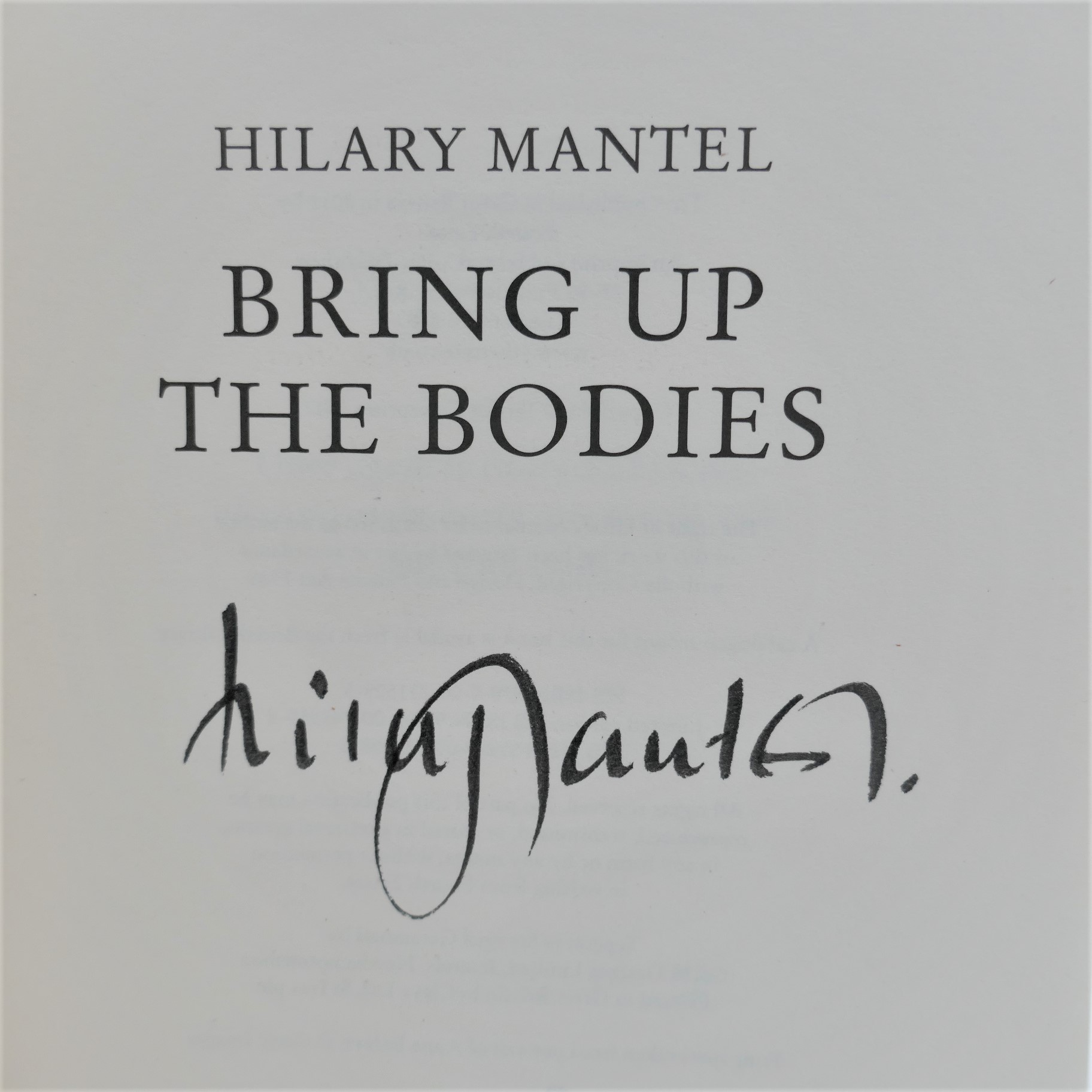 Bring Up The Bodies. Author Signed (2012) - Image 2