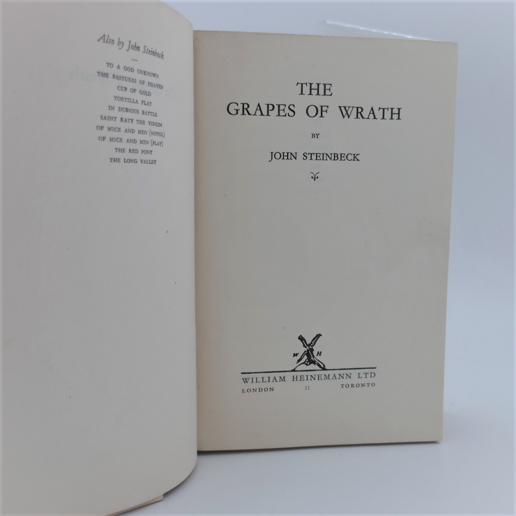 The Grapes of Wrath. First UK Edition (1939) - Image 3
