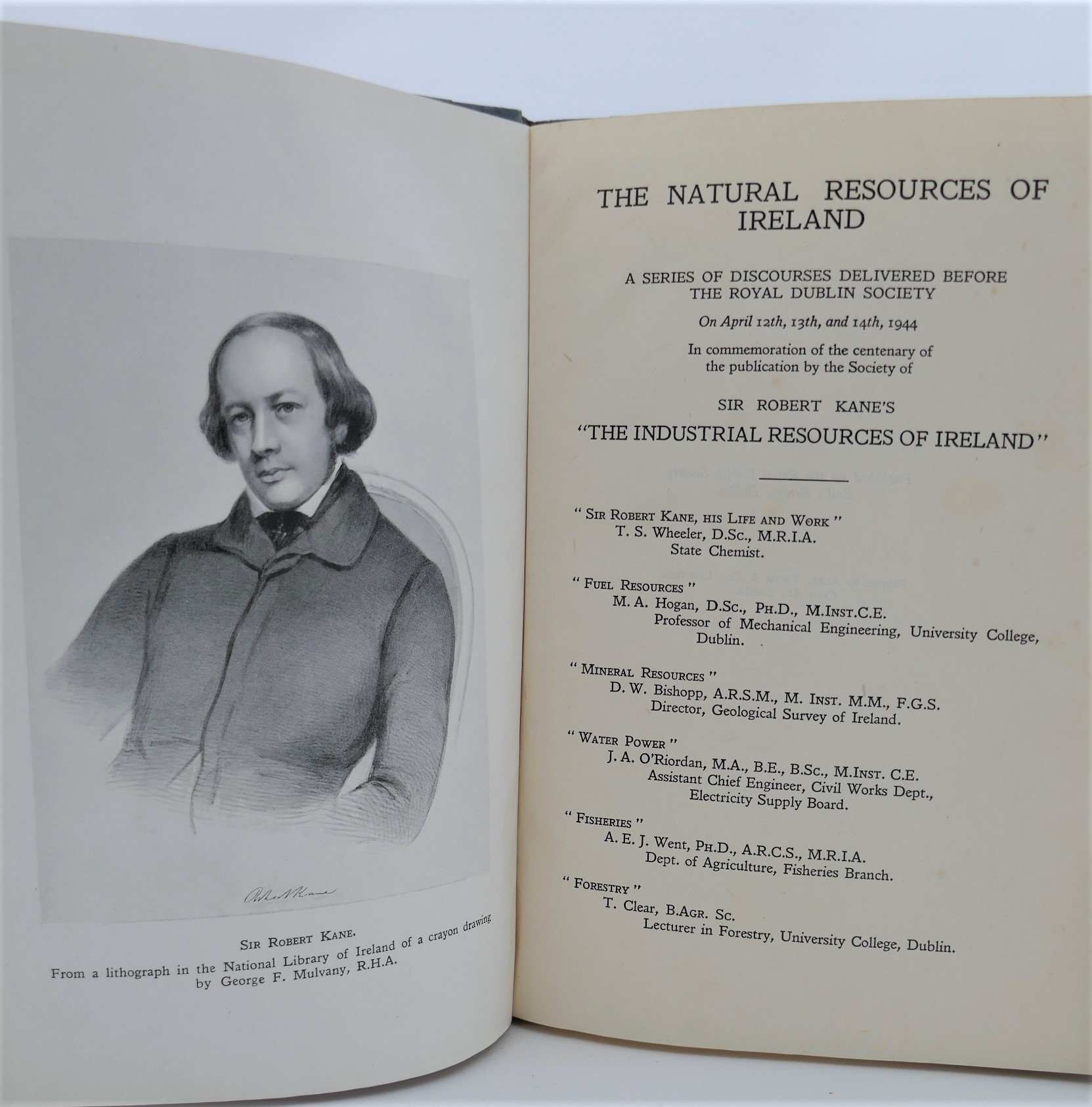 The Natural Resources of Ireland. Discourses Delivered Before The RDS (1944) - Image 2