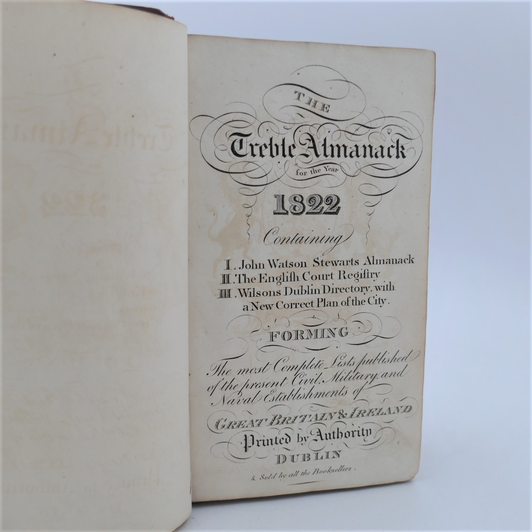 The Treble Almanack for the Year 1822 - Image 2