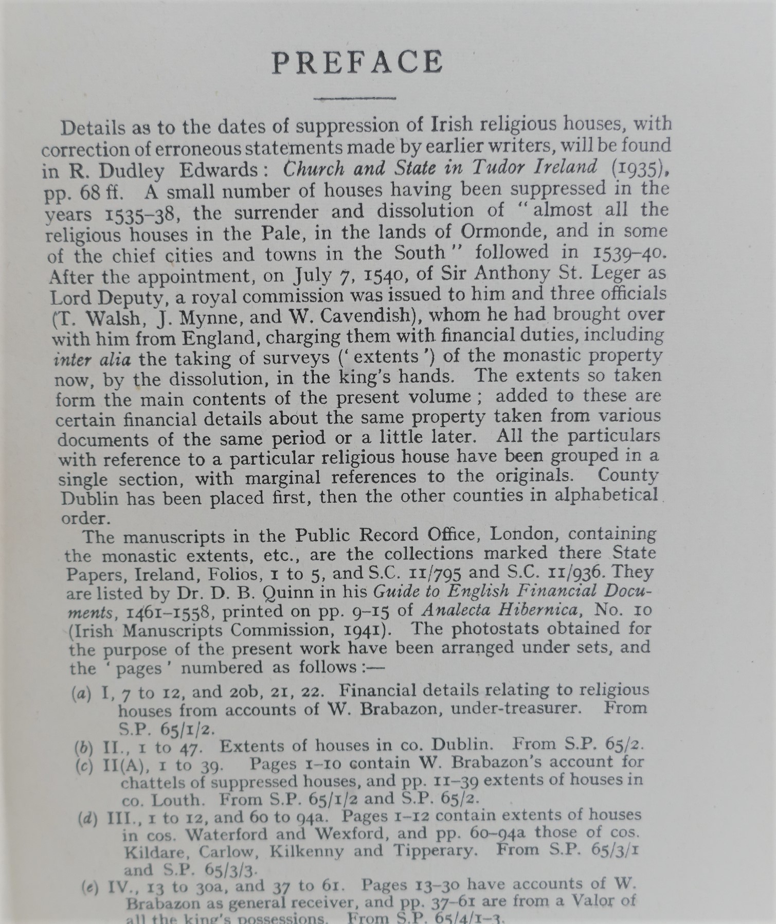 Extents of Irish Monastic Possessions 1540-1541 - Image 2