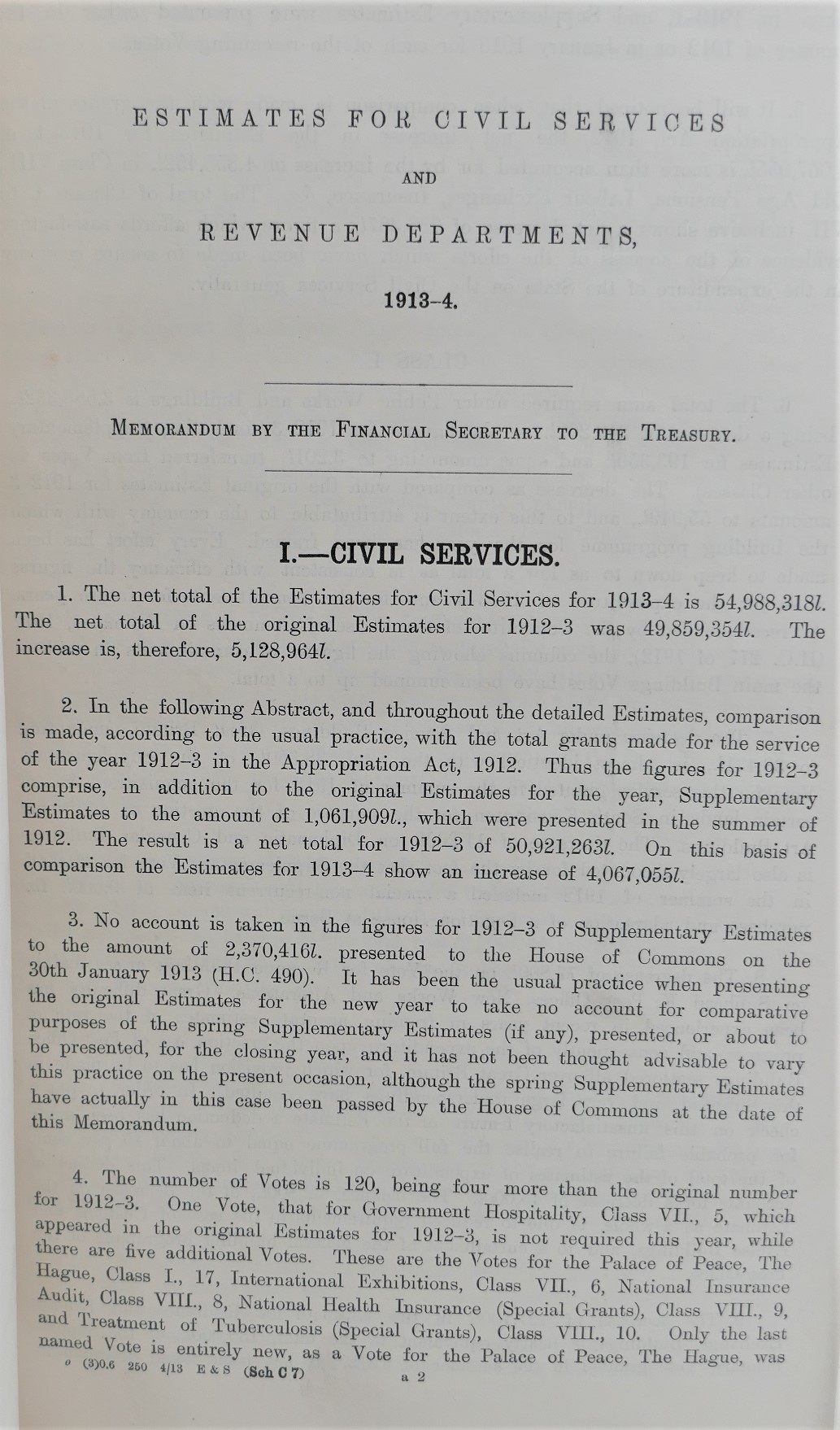 Irish Estimates For 1913-1914 - Image 3