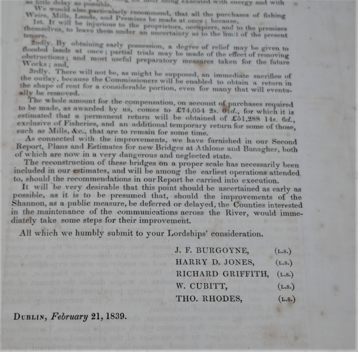 Fourth Report on Navigation of the River Shannon (1839) - Image 4