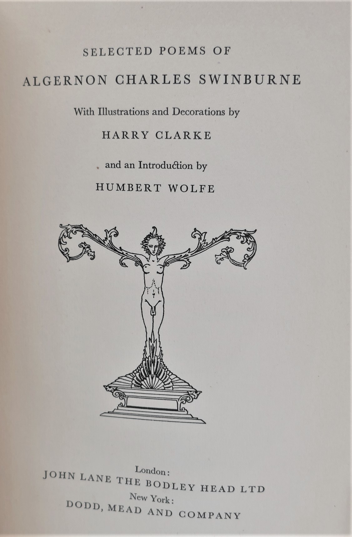 Selected Poems of Swinburne. Illustrated by Harry Clarke (1928) - Image 3