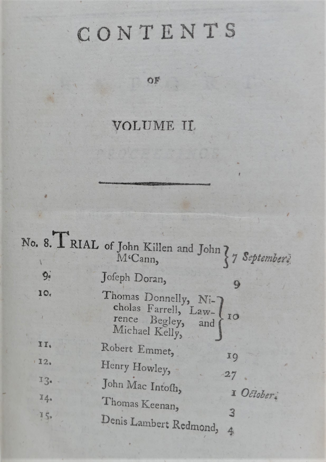 Irish Rebellion. A Report of the Proceedings in Cases of High Treason (1803) - Image 4