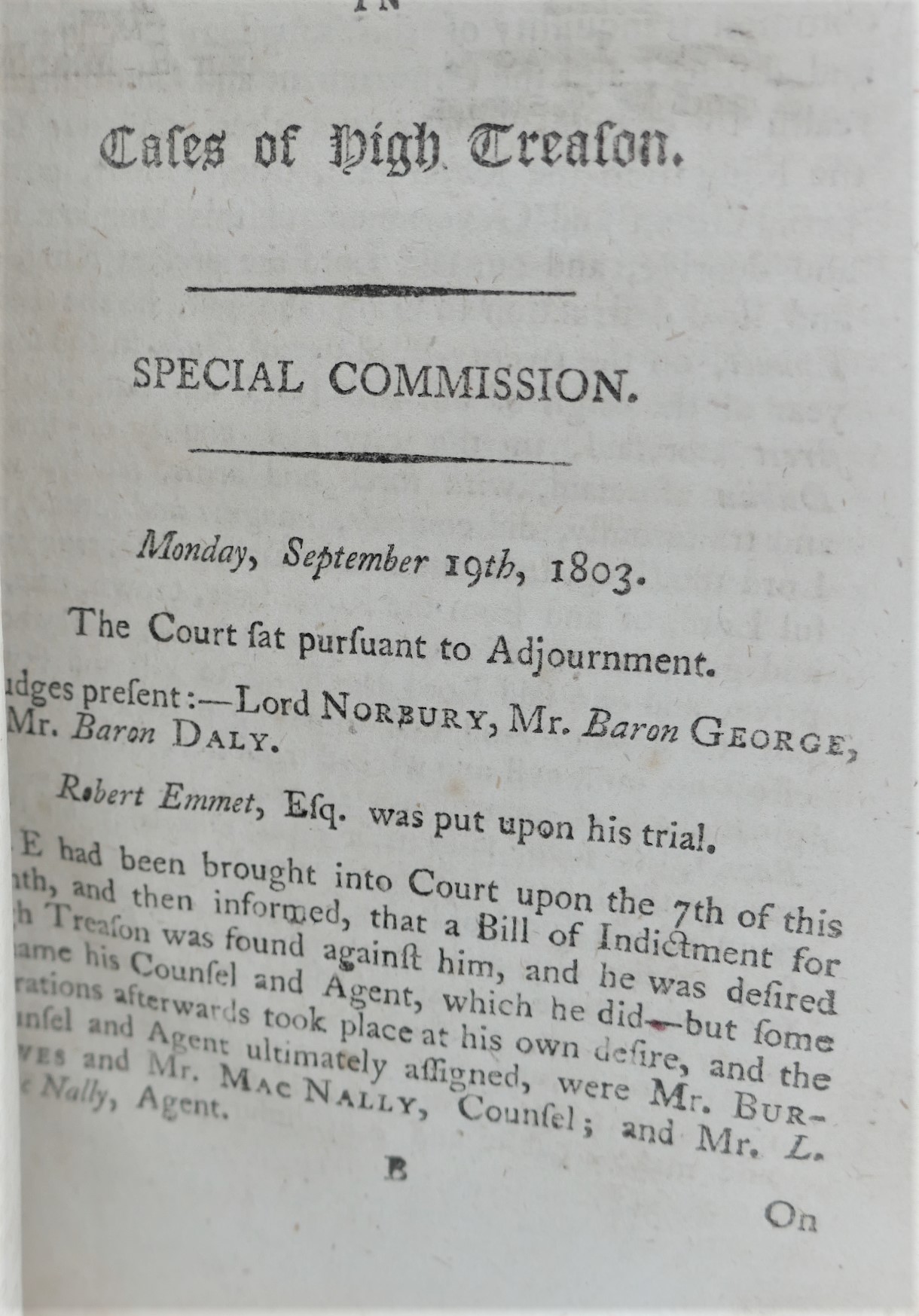 Irish Rebellion. A Report of the Proceedings in Cases of High Treason (1803) - Image 5