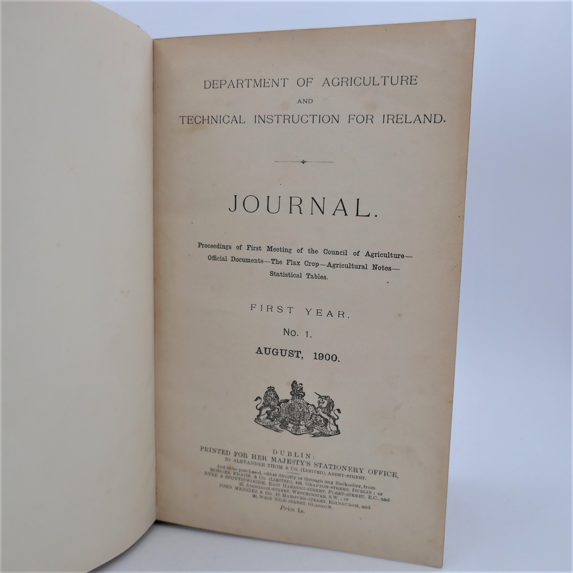 Department of Agriculture & Technical Instruction for Ireland (1900-1923) - Image 2