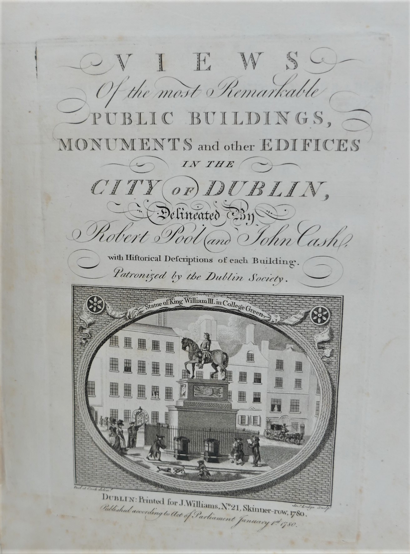 Pool and Cash: Dublin's Most Remarkable Public Buildings (1780) - Image 2