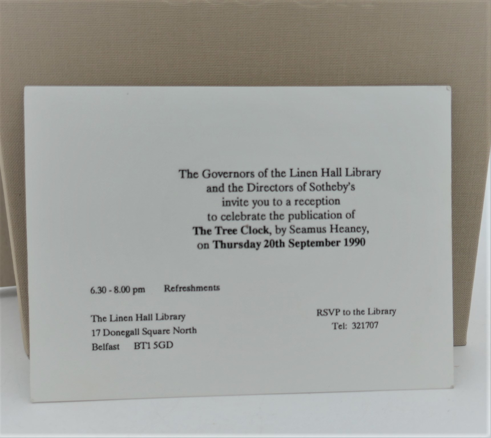 The Tree Clock. Inscribed Copy (1990) - Image 3