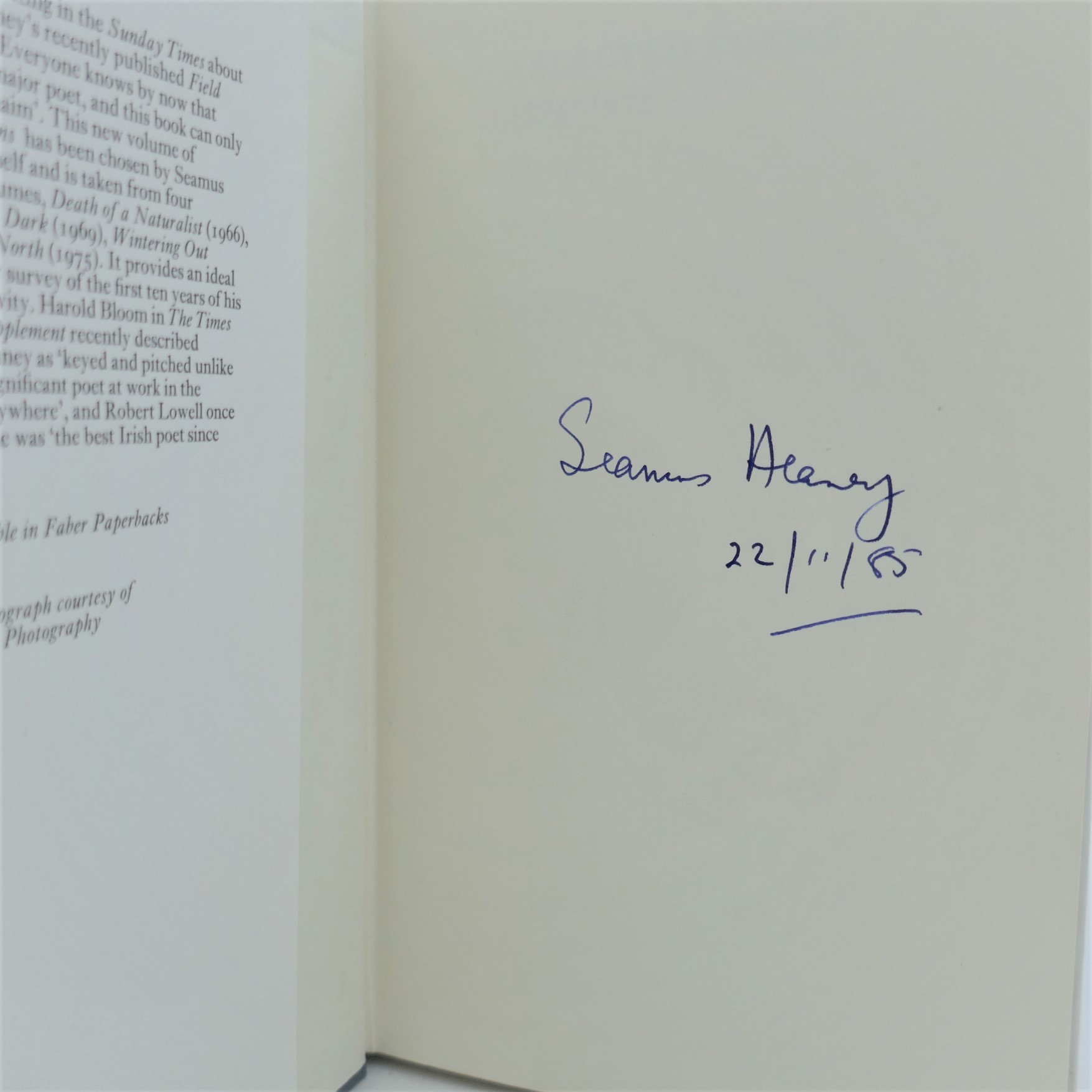 Selected Poems (1965-1975) - Signed Copy - Image 2