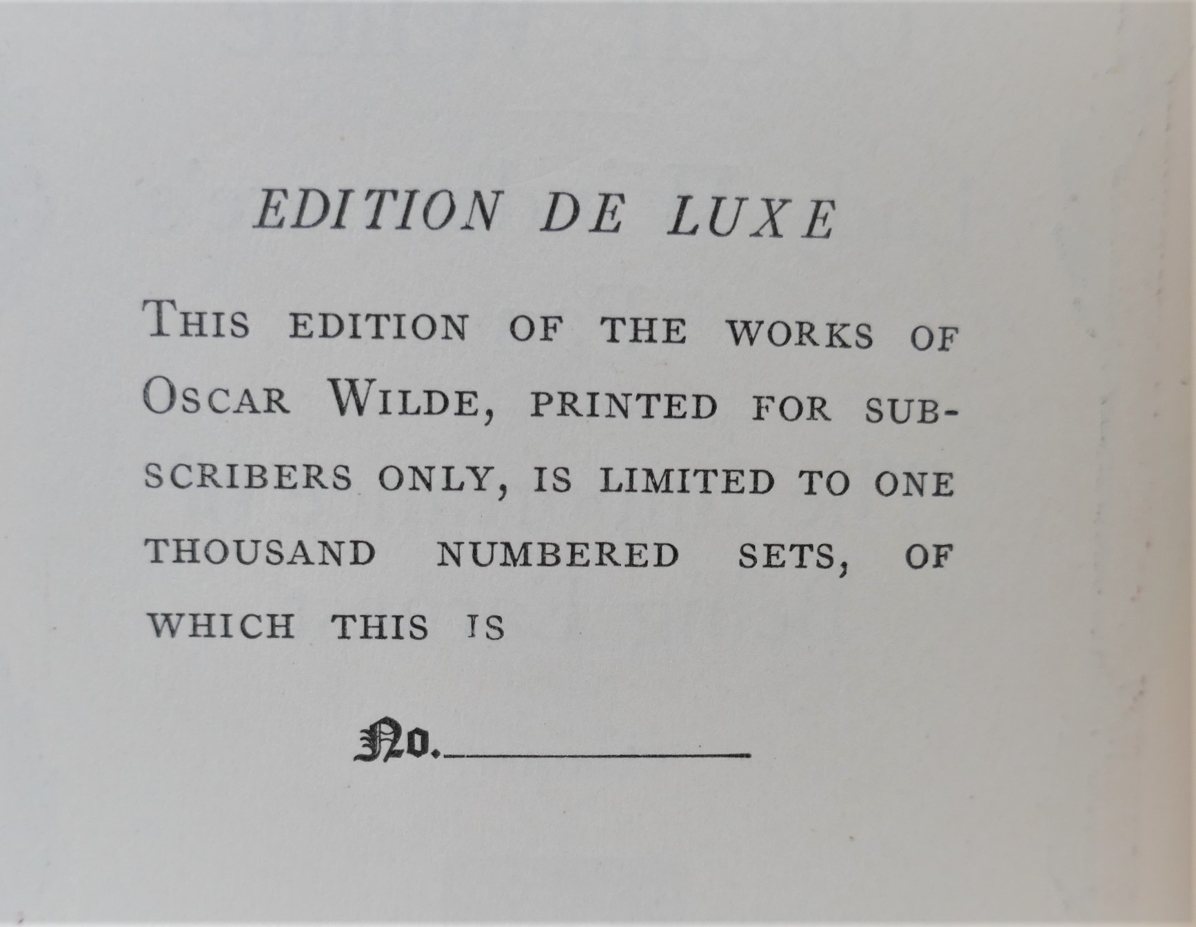 The Works of Oscar Wilde. Ten Volumes. Edition De Luxe (1909) - Image 6