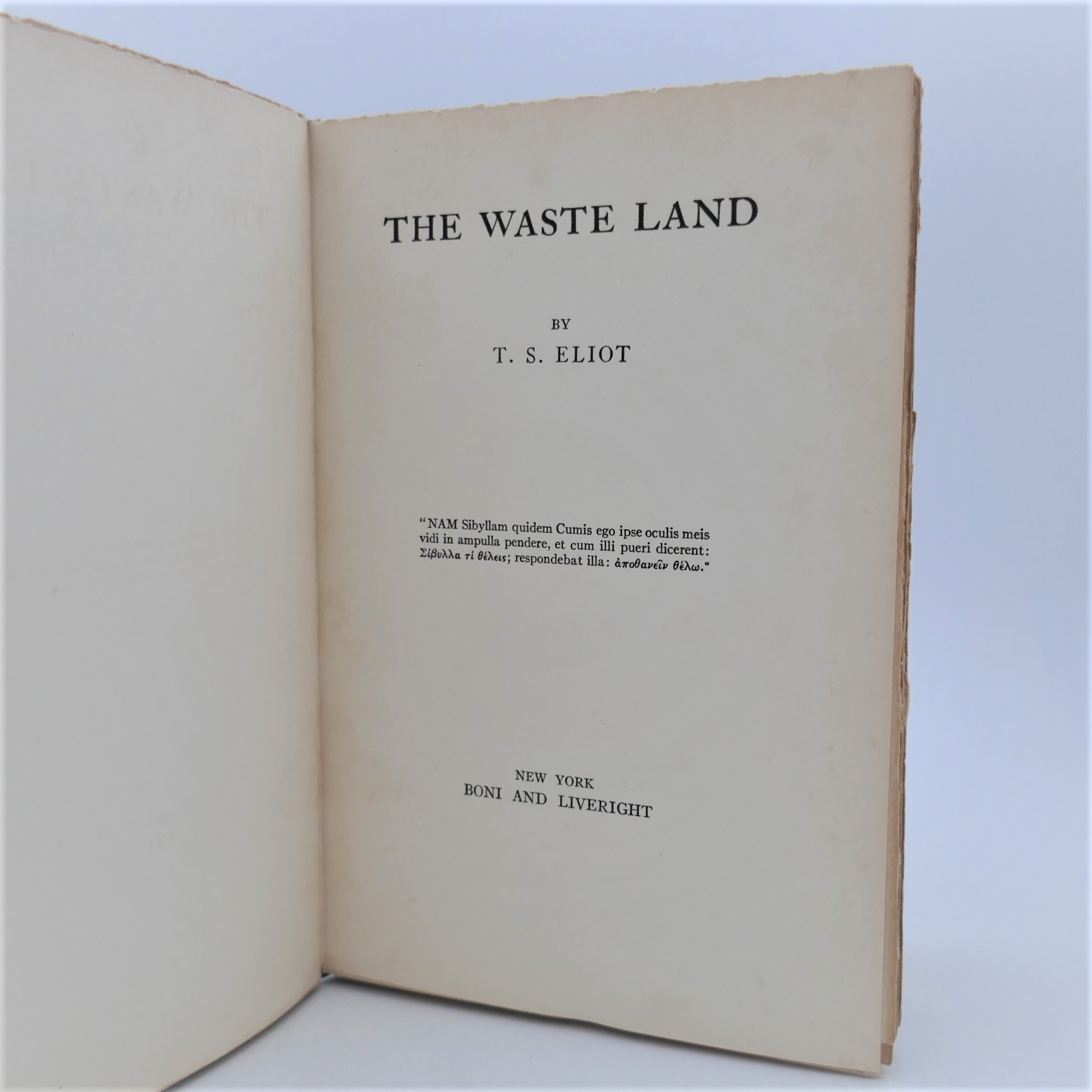 The Waste Land. Second Edition, Limited Issue (1922) - Image 2