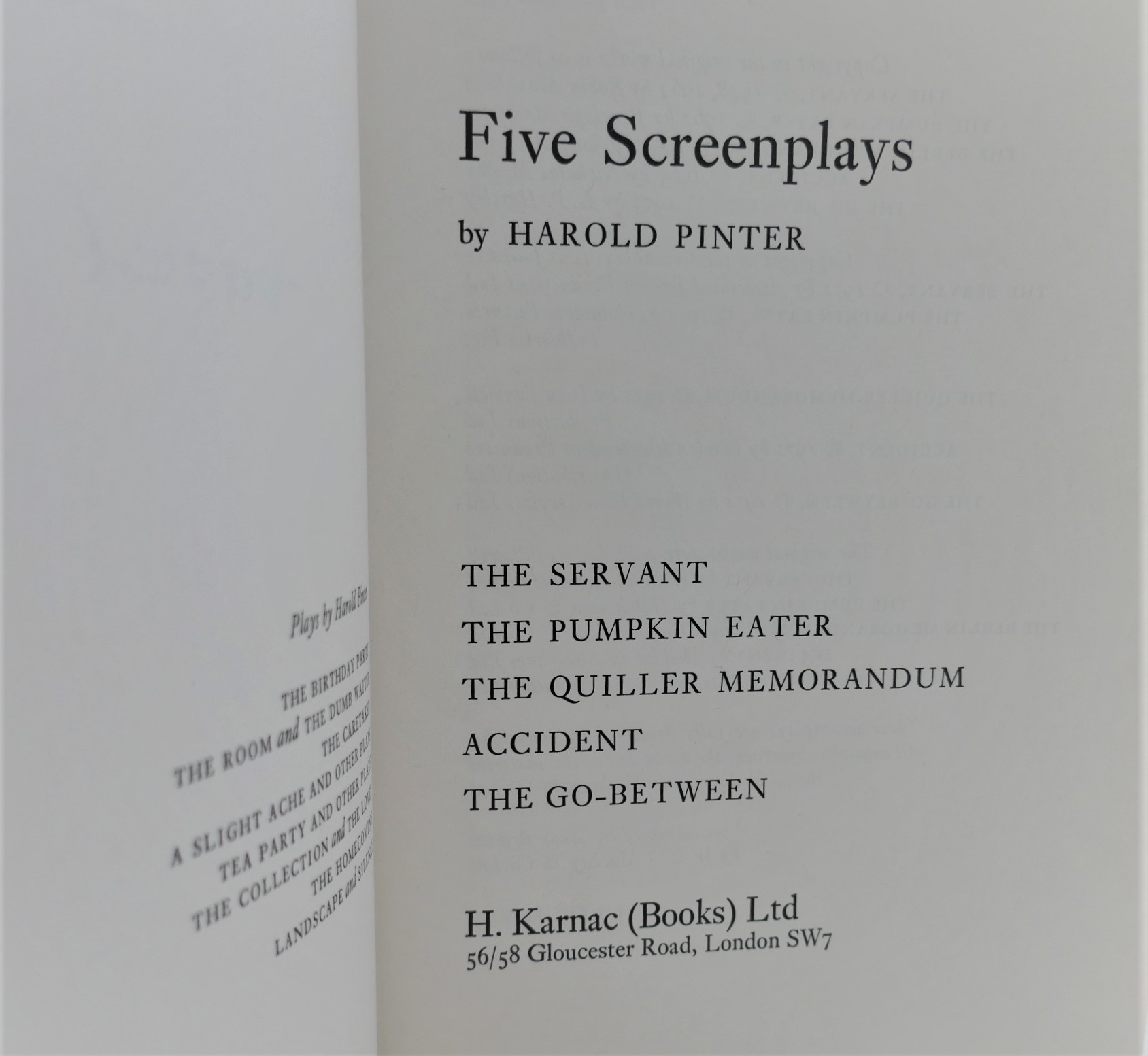 Five Screenplays. Limited Signed Edition (1971) - Image 2